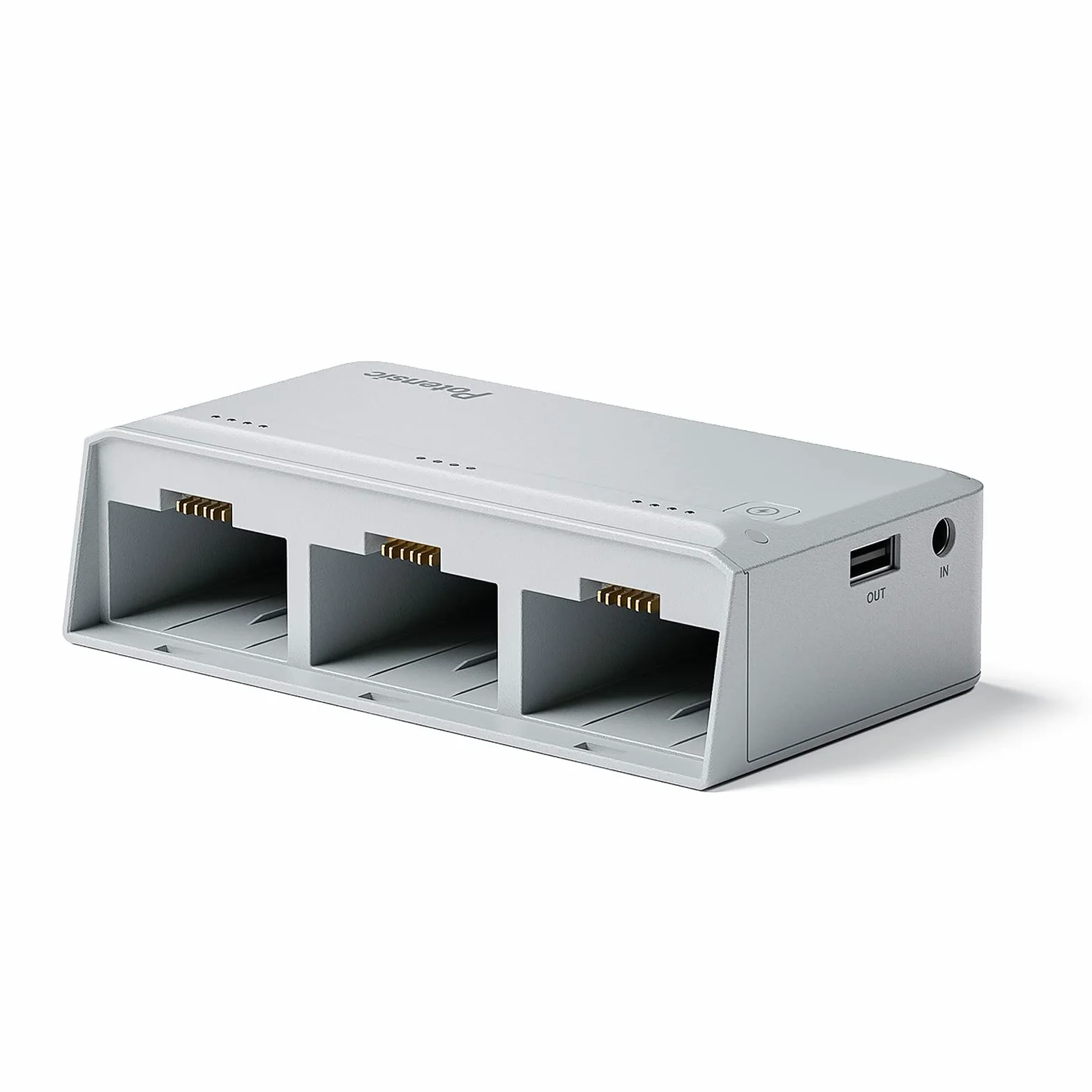 Potensic Hub di Ricarica Veloce Parallelo Senza Batteria, Compatibile con Atom SE e ATOM, Può Caricare 3 Batterie e 1 Telecomando Contemporanea, Controlla Stato Batteria e Carica Altri Dispositiv USB