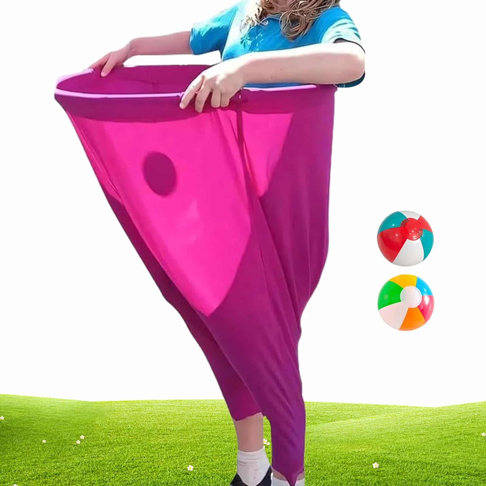 Granny Pants Yard Game Bambini, Set Di Giochi Di Cattura, Con 2 Palline Rimbalzanti E Pantaloni Elastici Giganti Divertenti Per Parchi Festival Raduni Familiari E Prati Scolastici