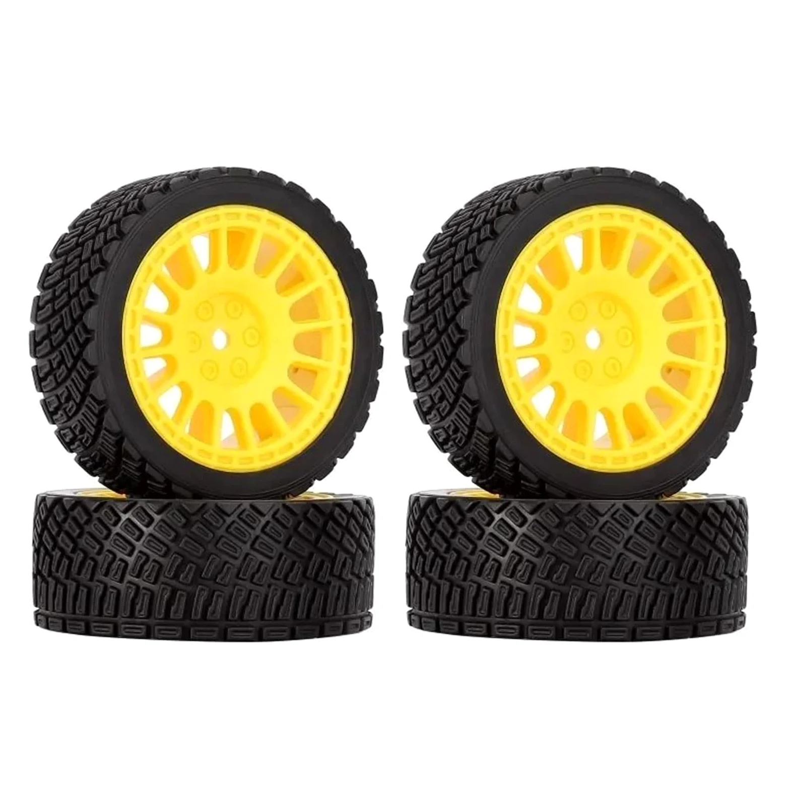 Per Rolly Xv02 Per Tt01 Lcptg Fw06 1/10 Rc Auto Parti Aggiornamento 4 Pezzi 12 Millimetri Hex 68 Gomma Pneumatici Cerchione Decorativo Ricambi Modellini RC