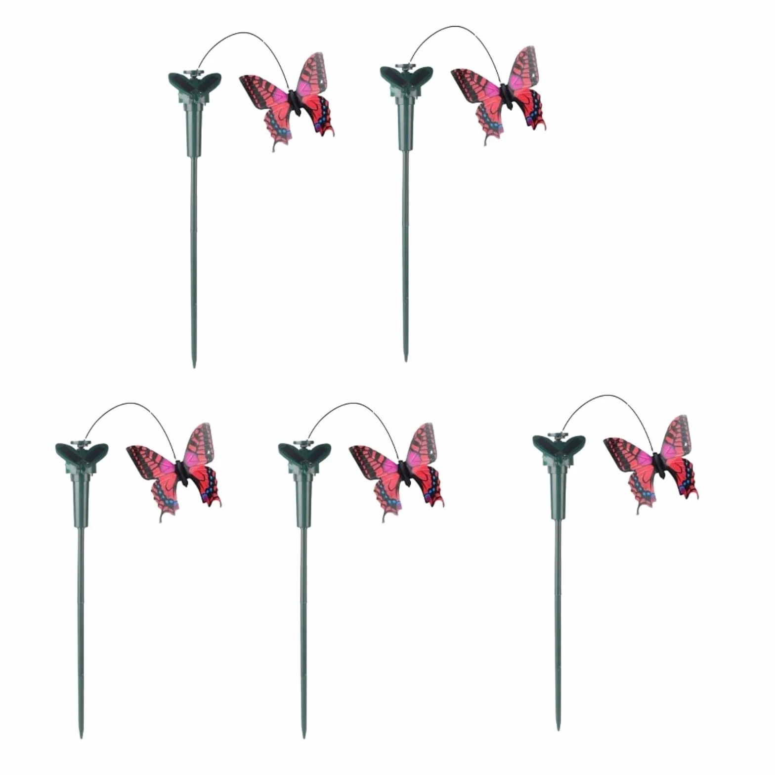 Farfalla solare volante decorazione giardino 5 pezzi
