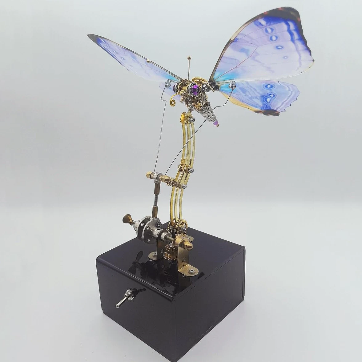 Steampunk - Puzzle in metallo 3D per adulti, con farfalla, 300 pezzi, per il montaggio fai da te