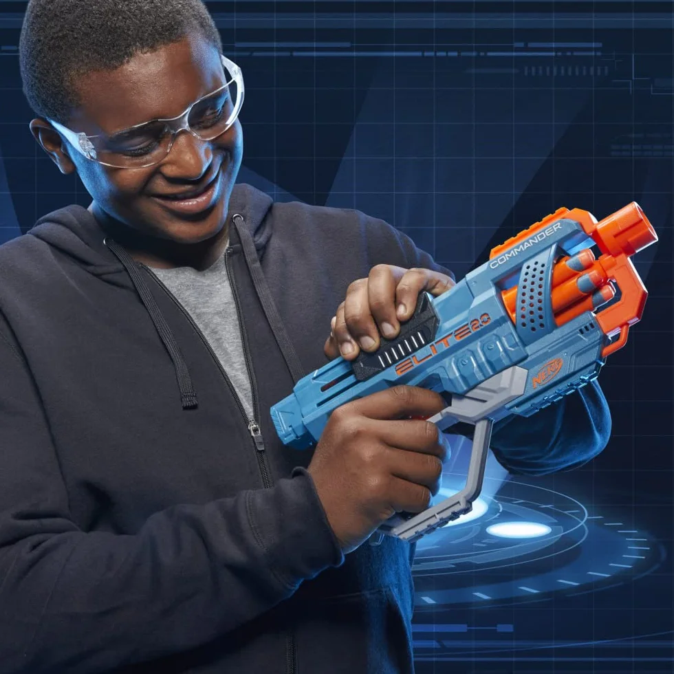 Hasbro Nerf Elite 2.0 Commander Blaster z Tamburo Rotante 12 Dardi