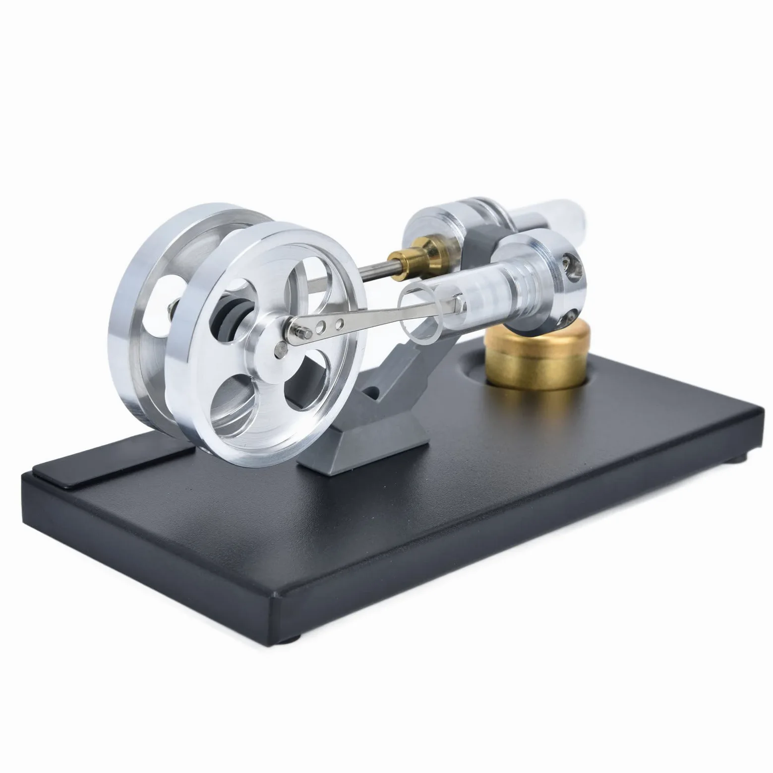 Motore Stirling Modello Didattico, Lega di Alluminio, per | Costruzione durevole, ideale per progetti di fisica, favorisce l\'apprendimento, adatta per laboratorio