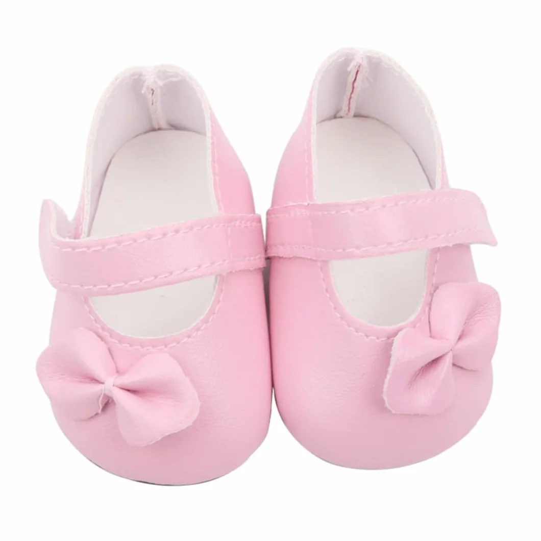 Bambola scarpe carino con fiocco nodo per American Girl Doll 45,7 cm