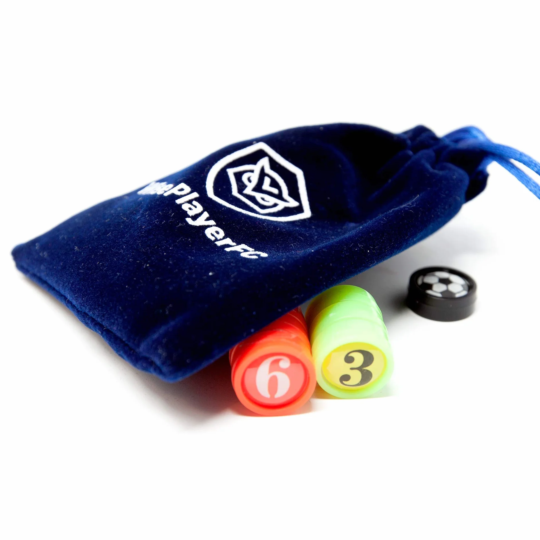 Pedine Magnetiche di Calcio, 26 Calamite da 1,4 Centimetri di Diametro con Borsa