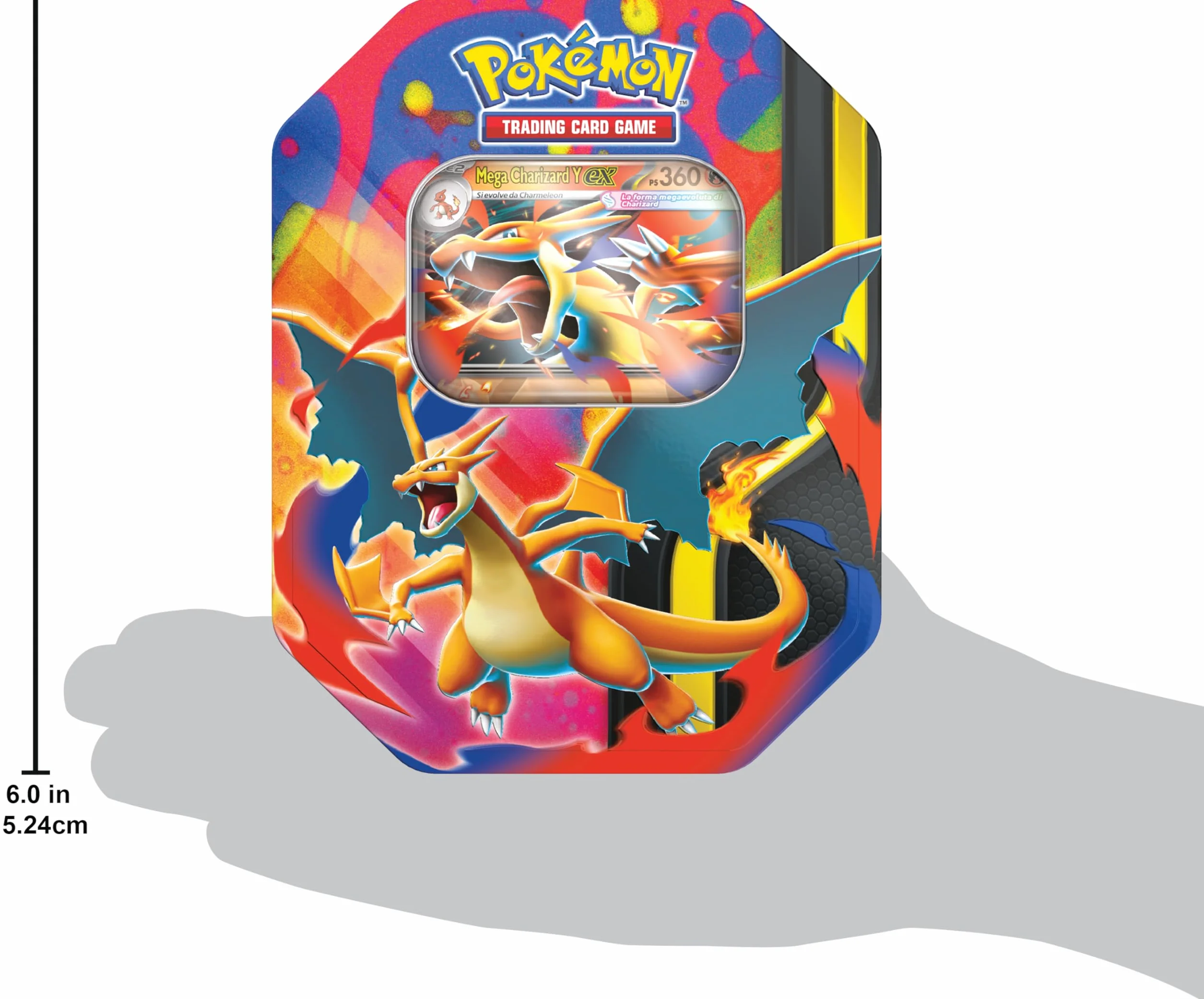 Pokémon GCC scatola da collezione Mega Charizard Y-ex, 4 buste espansione, carta olografica, italiano