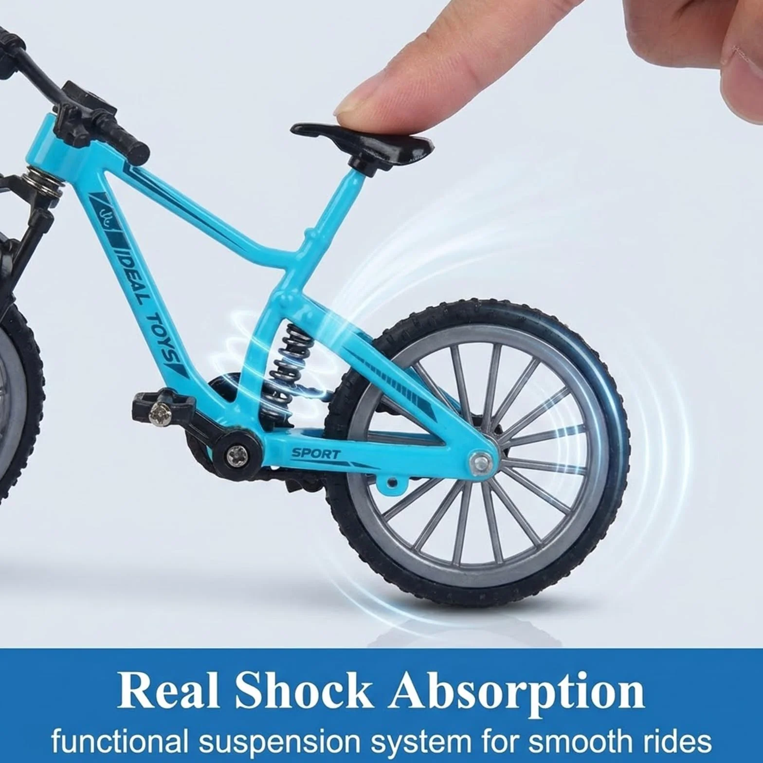 2 Pezzi Mini Finger Bikes,Bicicletta da Dito Finger Mountain Bike Bici da Dito Modello Mini BMX in Lega Creativa Finger Bike per Gli Amanti della Bicicletta, Ragazzi Ragazze Regalo