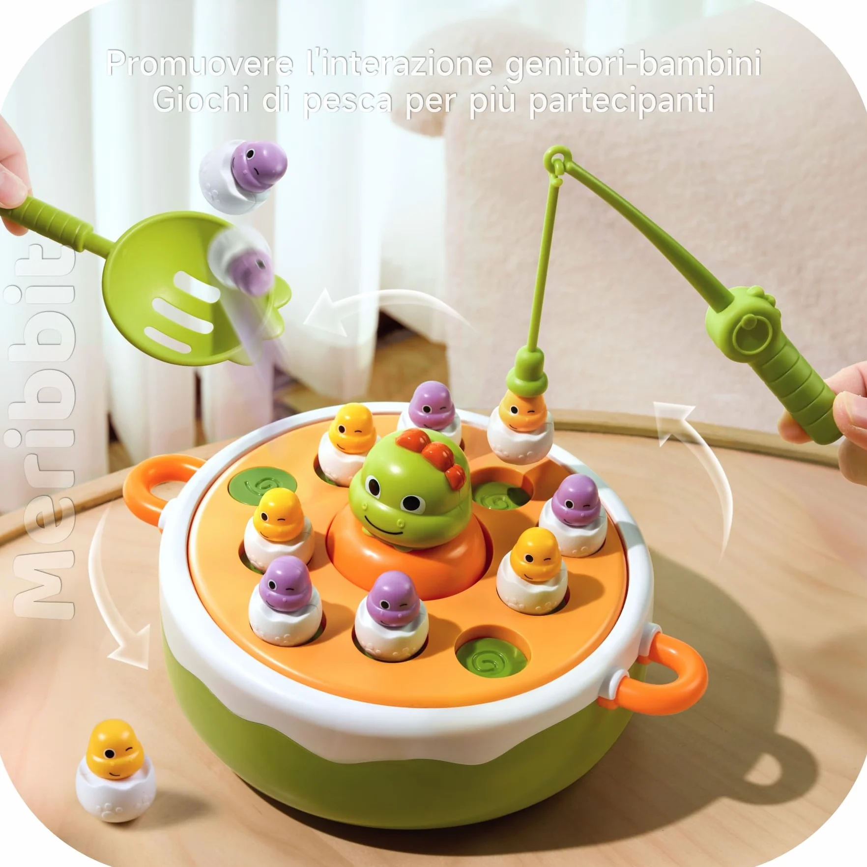 Giochi Bambini 3 Anni, Gioco Pesca Bambini 4-in-1 Giocattoli magnetici Giochi Montessori Bambini 3 4 Anni, Regalo Bambina Bambino Giochi