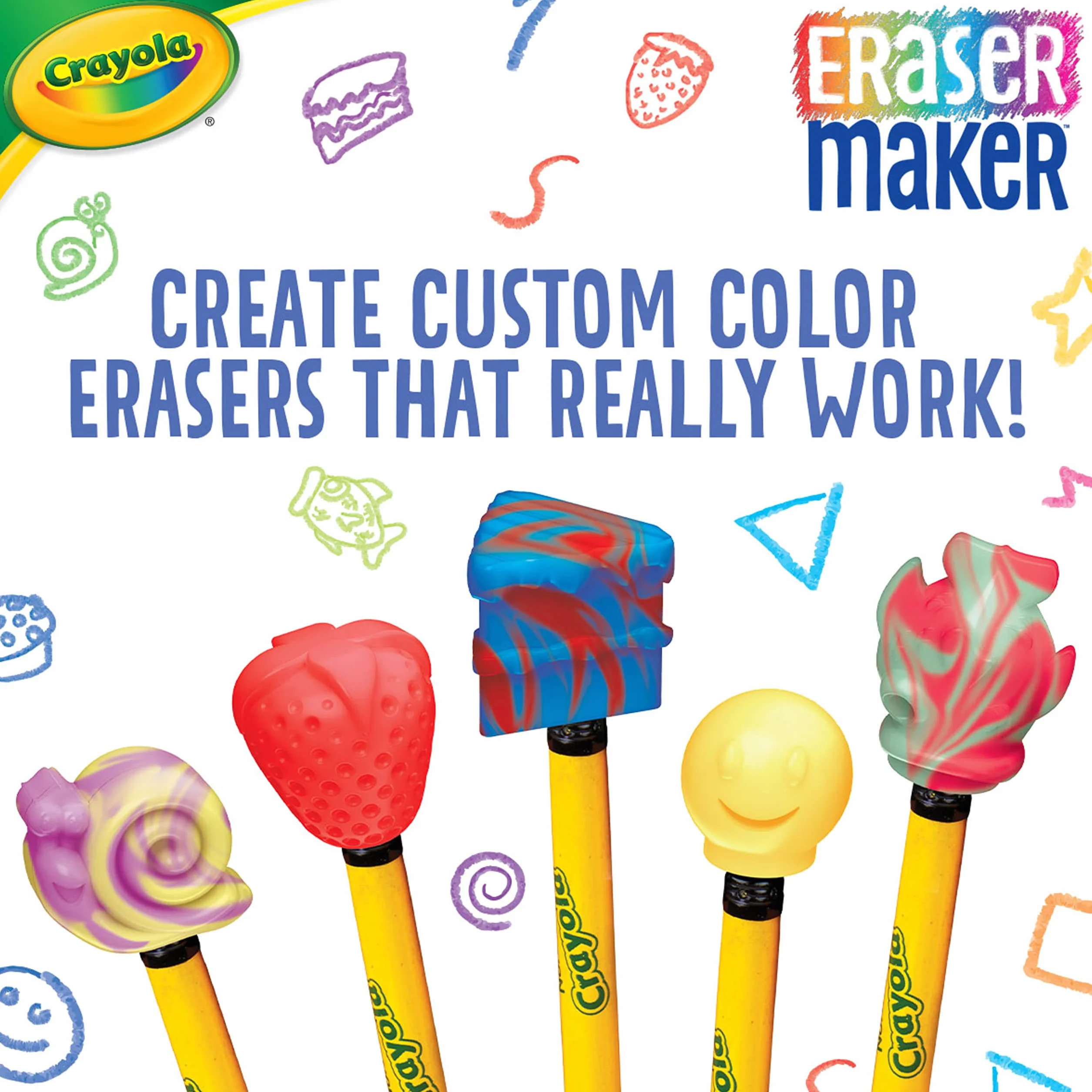 CRAYOLA - Laboratorio delle Gommine, per Creare Gomme Personalizzate, attività Creativa e Idea Regalo, da 6 Anni, 74-7401