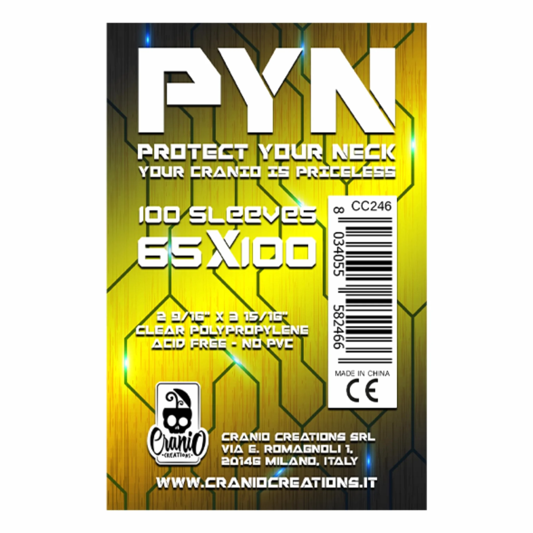 Cranio Creations Cc246 Pyn 100 Sleeves 65X100