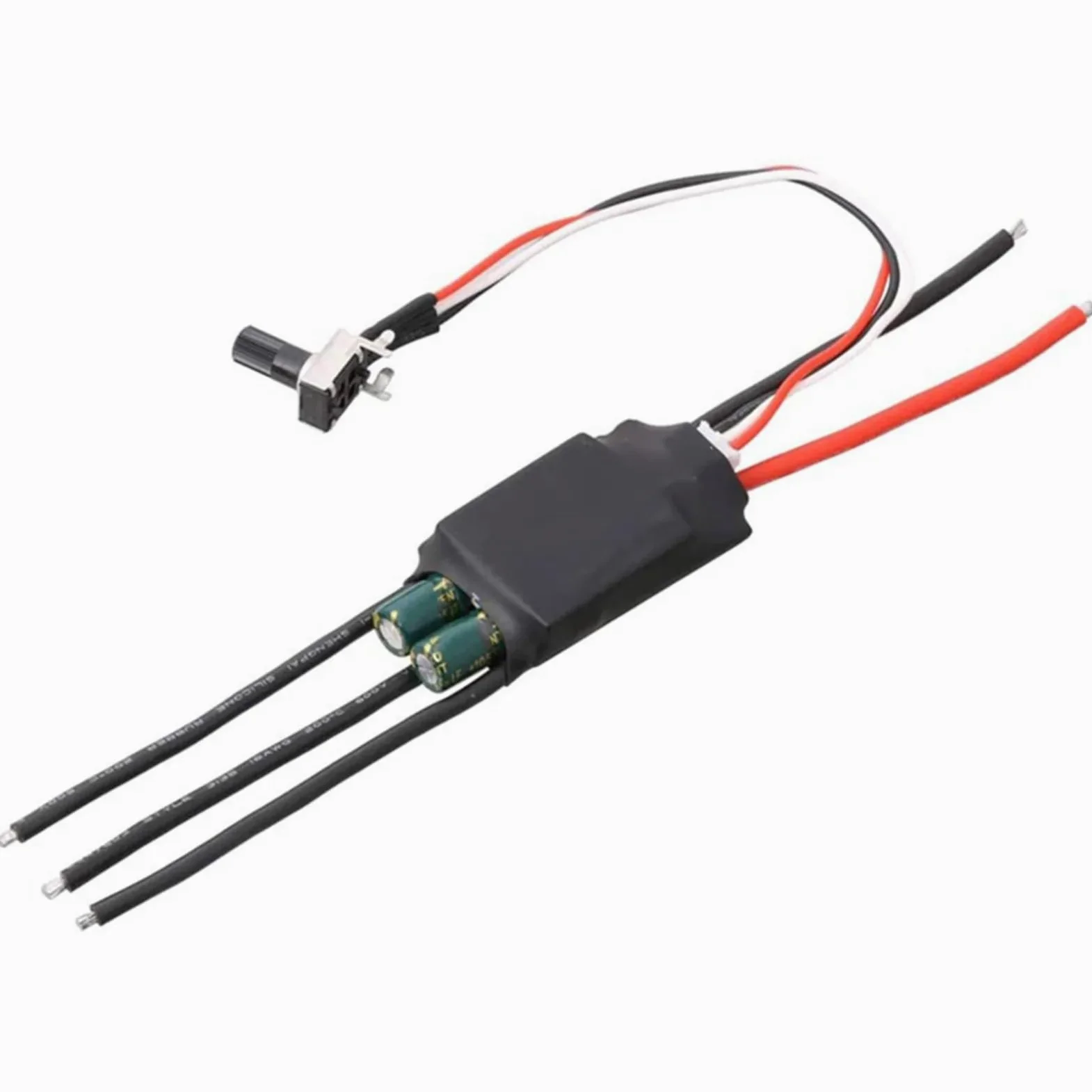 DC 7-24V 200W BLDC 3 Per Fase Brushless ESC Driver Del Motore Scheda Di Azionamento Regolatore Velocità Con Potenziometro Modificato Veicolo ESC RC