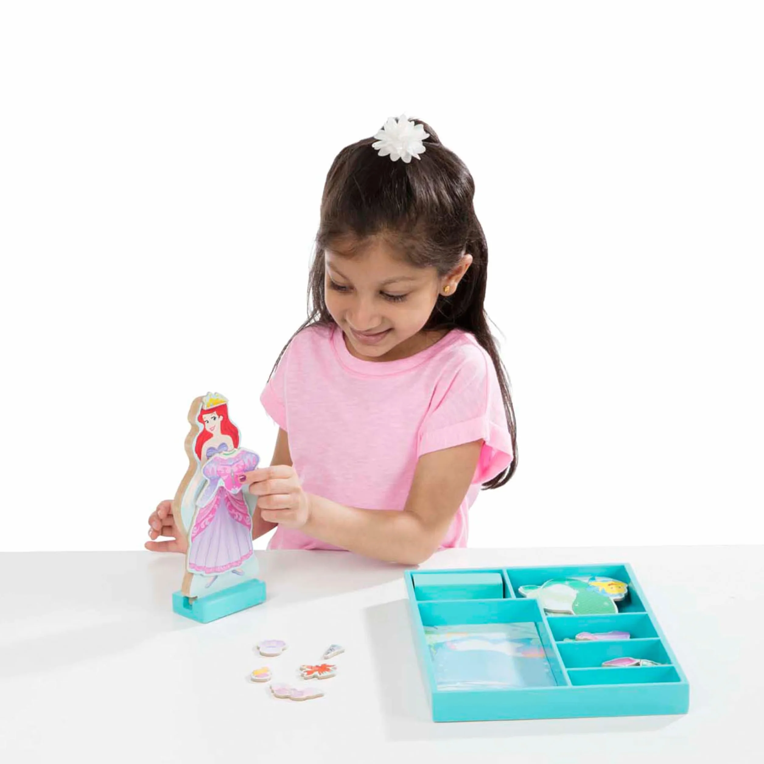 Ariel Wooden Magnetic Dress-Up Play Set