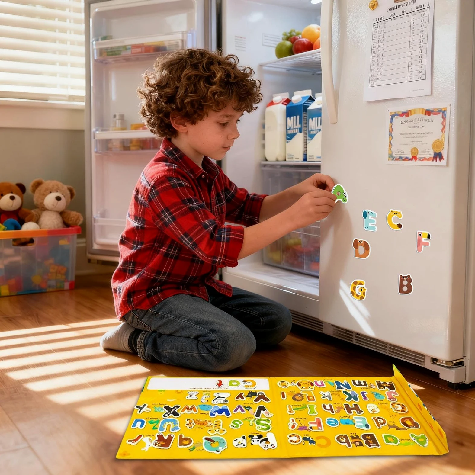 Lettere Magnetiche Animali Giocattolo Asilo | Magneti Frigo per Bambini 3+ Anni Ragazzi Ragazze Casa Scuola Lavagna Asilo Viaggio