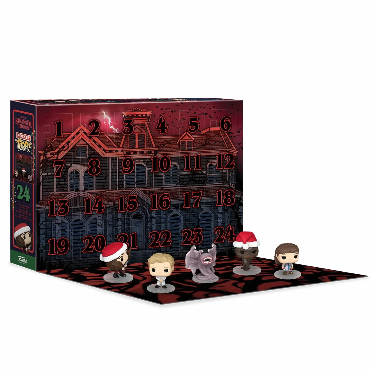 Funko Advent Calendar: Stranger Things 2024-24 Giorni di Sorprese - Mini Figura in Vinile da Colleziones - Mystery Box - Idea Regalo - di Natale per Ragazze, Ragazzi e Bambini