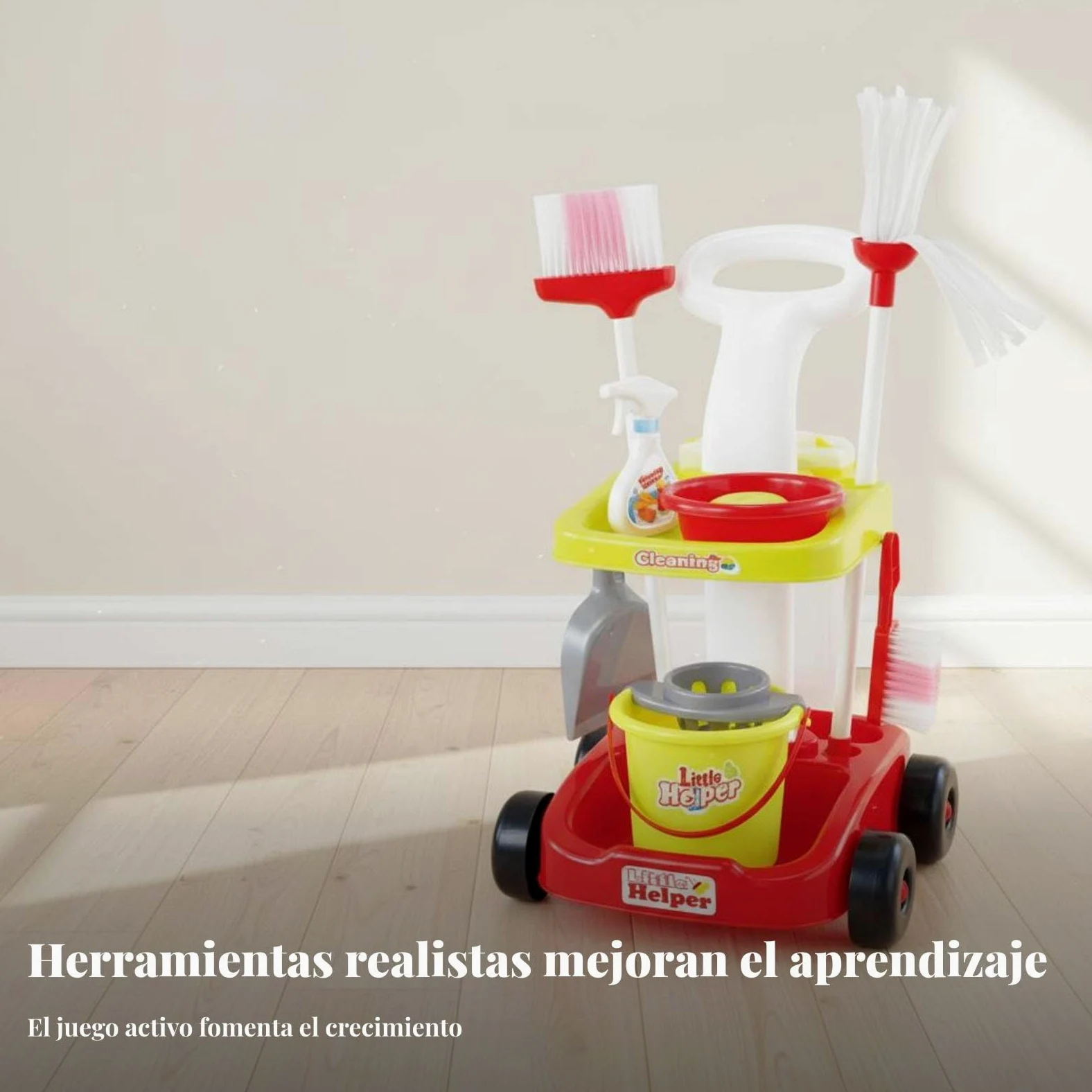 Children Set Carrello Pulizia Giocattolo Strumenti Realistici Plastica Sviluppo Coordinazione Ordinato Adatto per Giochi Educativi Bambini E Apprendimento Domestico , 66735 Set Rosa