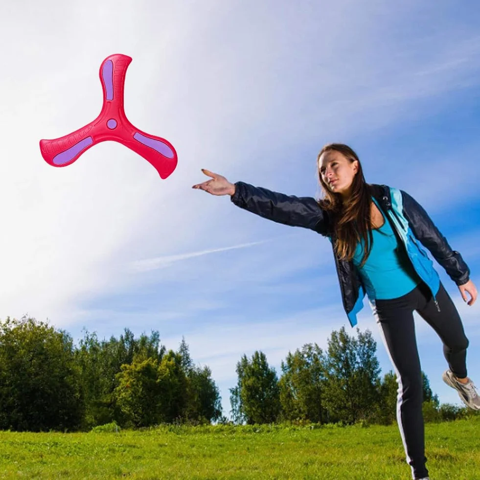 Kiuiom Boomerang,Boomerang per Bambini,Giocattoli da Lancio,Boomerang A Tre Ali,Gioco di Lancio per Bambini,per Stimolare L'interesse dei Bambini per Il Gioco