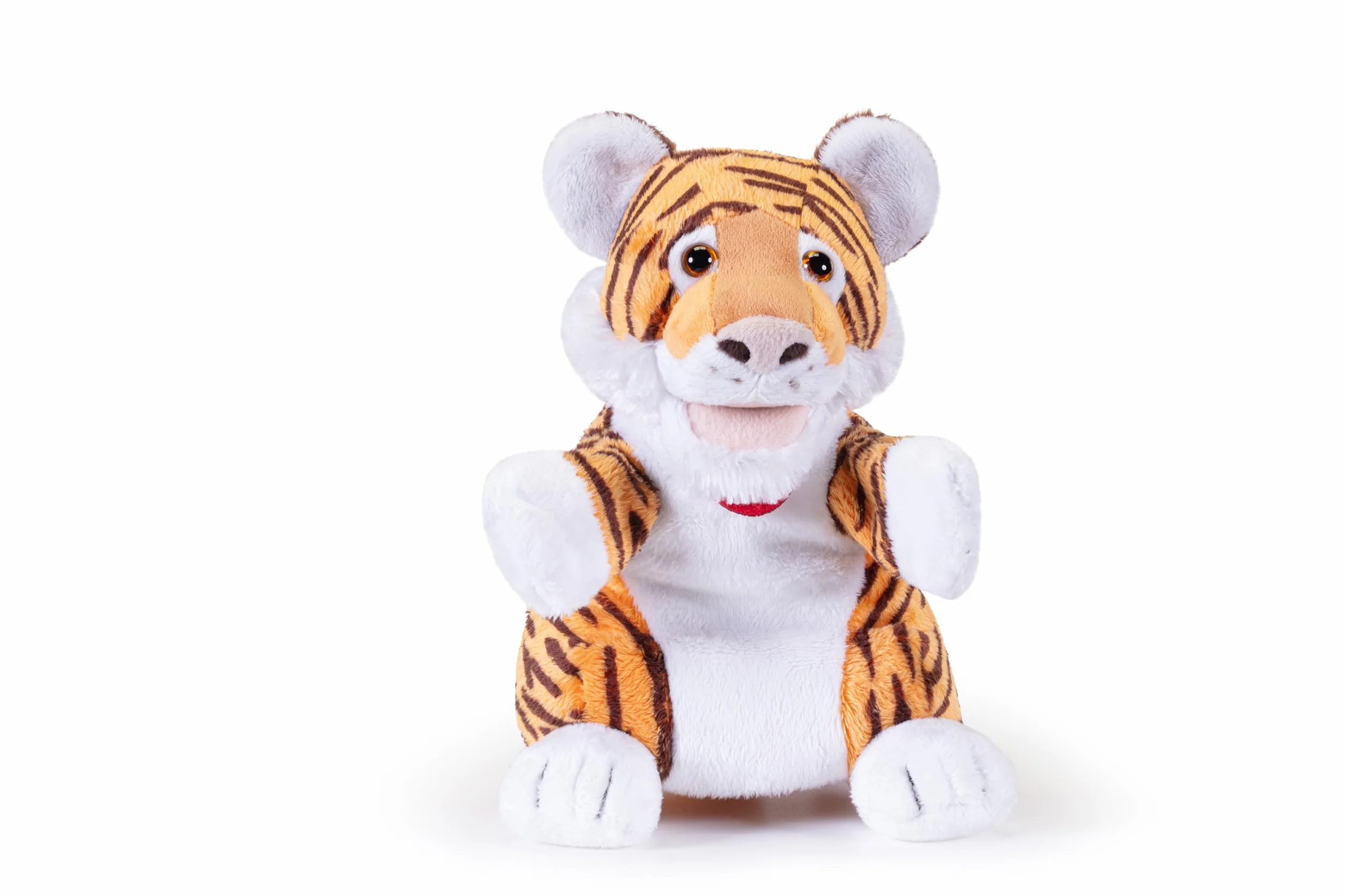 Marionetta Tigre Trudi | marionette peluche per spettacolo teatrale, regalo compleanno | 16x24x17cm taglia S | Marionette Puppets | modello 29318