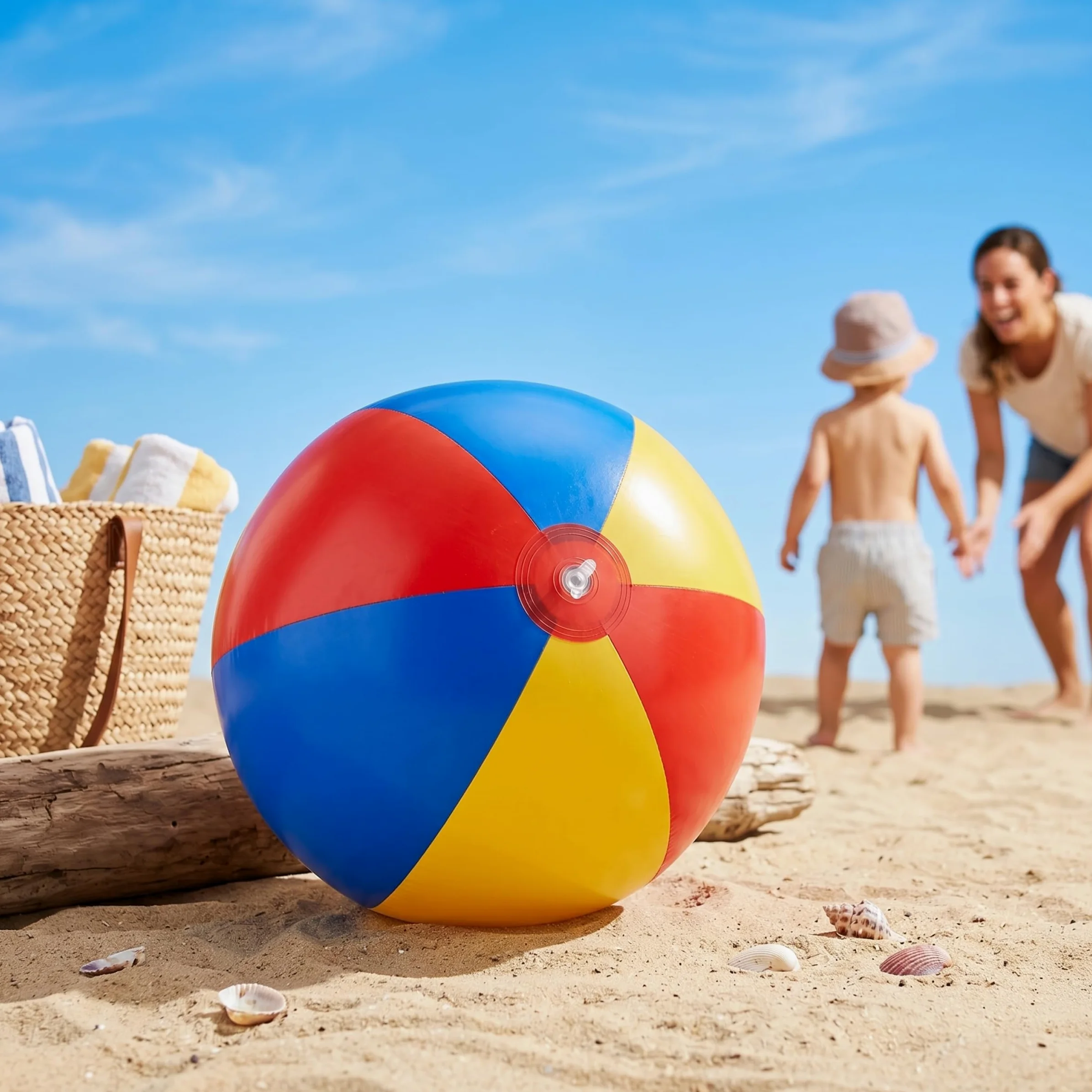 Pallone Gonfiabile Gigante Pallone da Spiaggia Gonfiabile Gigante da 51 Pollici Grandi palloni da Spiaggia in PVC Morbido Ideali per i Bambini - Rosso Giallo Blu
