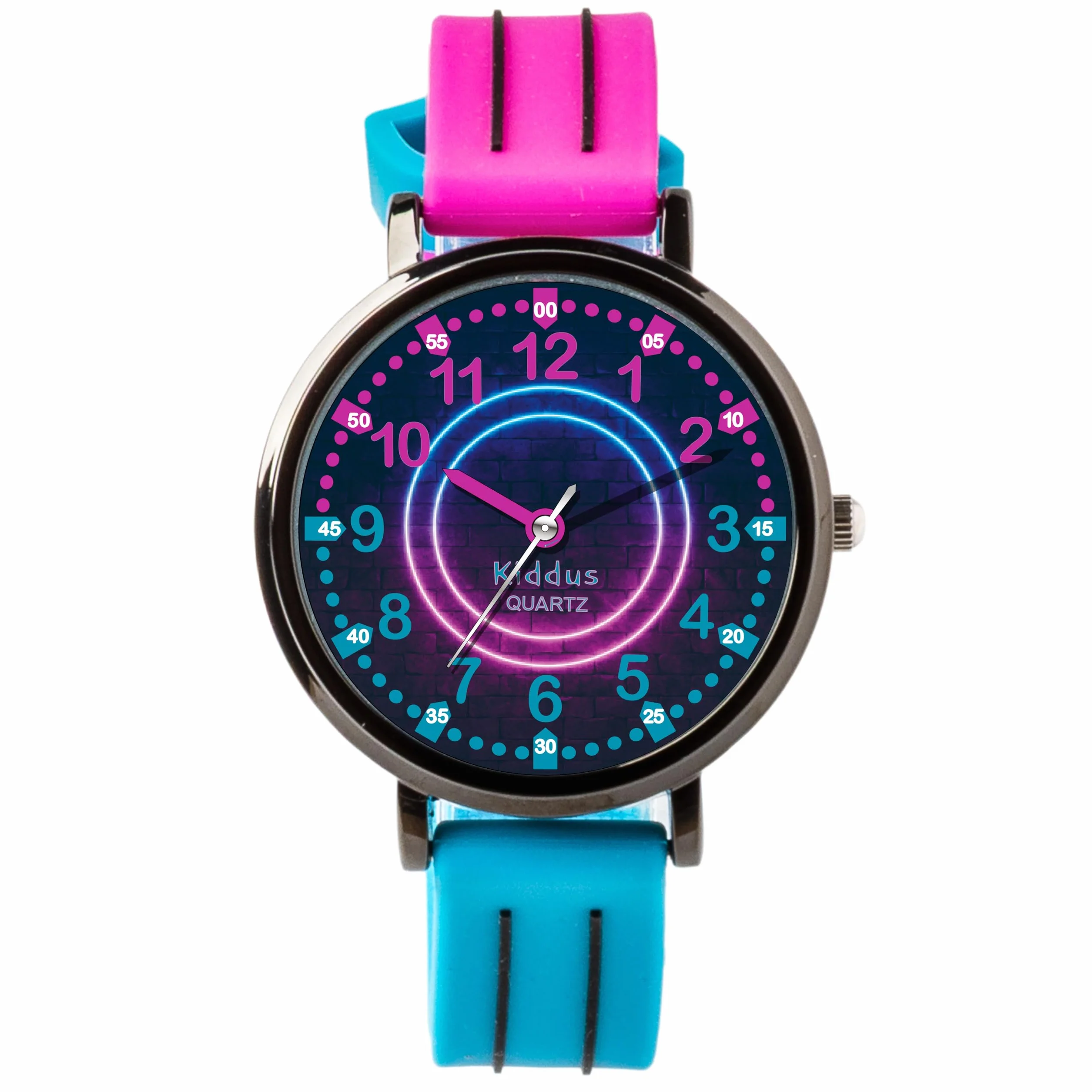 Kiddus Orologio Educativo per Bambini, Orologio da polso Analogico per Bambino e Bambina a partire da 5 Anni, Resistente all'acqua 5ATM, Primo Orologio per l'Infanzia, Regalo Bimbo Apprendimento