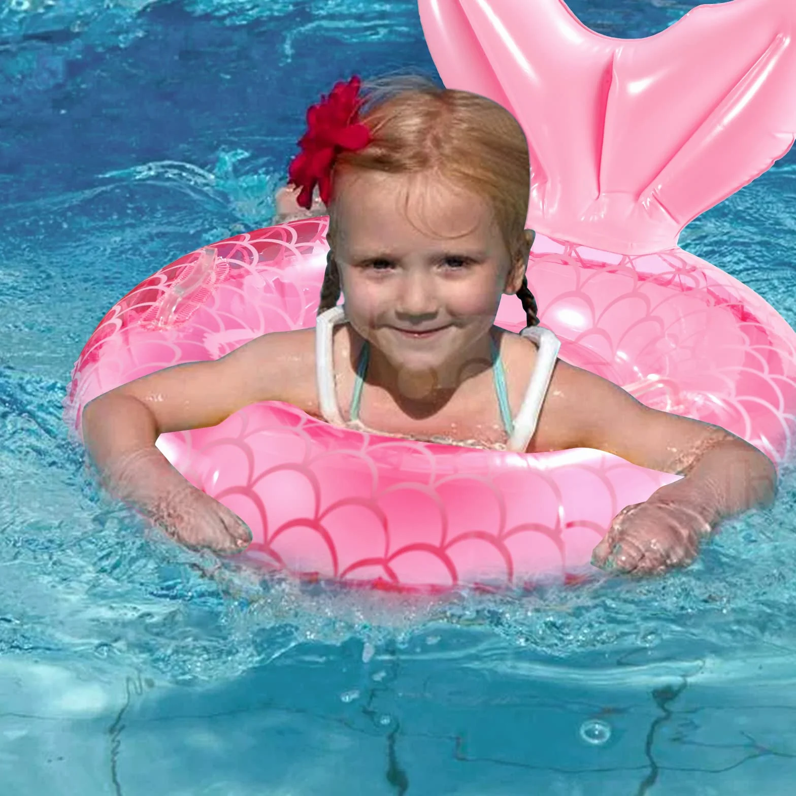 Vibbang Anello di Nuoto per Bebè, Anello da Nuoto Gonfiabile per Bambini, Anello da Spiaggia per Bambini, Salvagente con Mutandina Aiuta i Bambini 6-36 Mesi, Piscina Estiva All'aperto