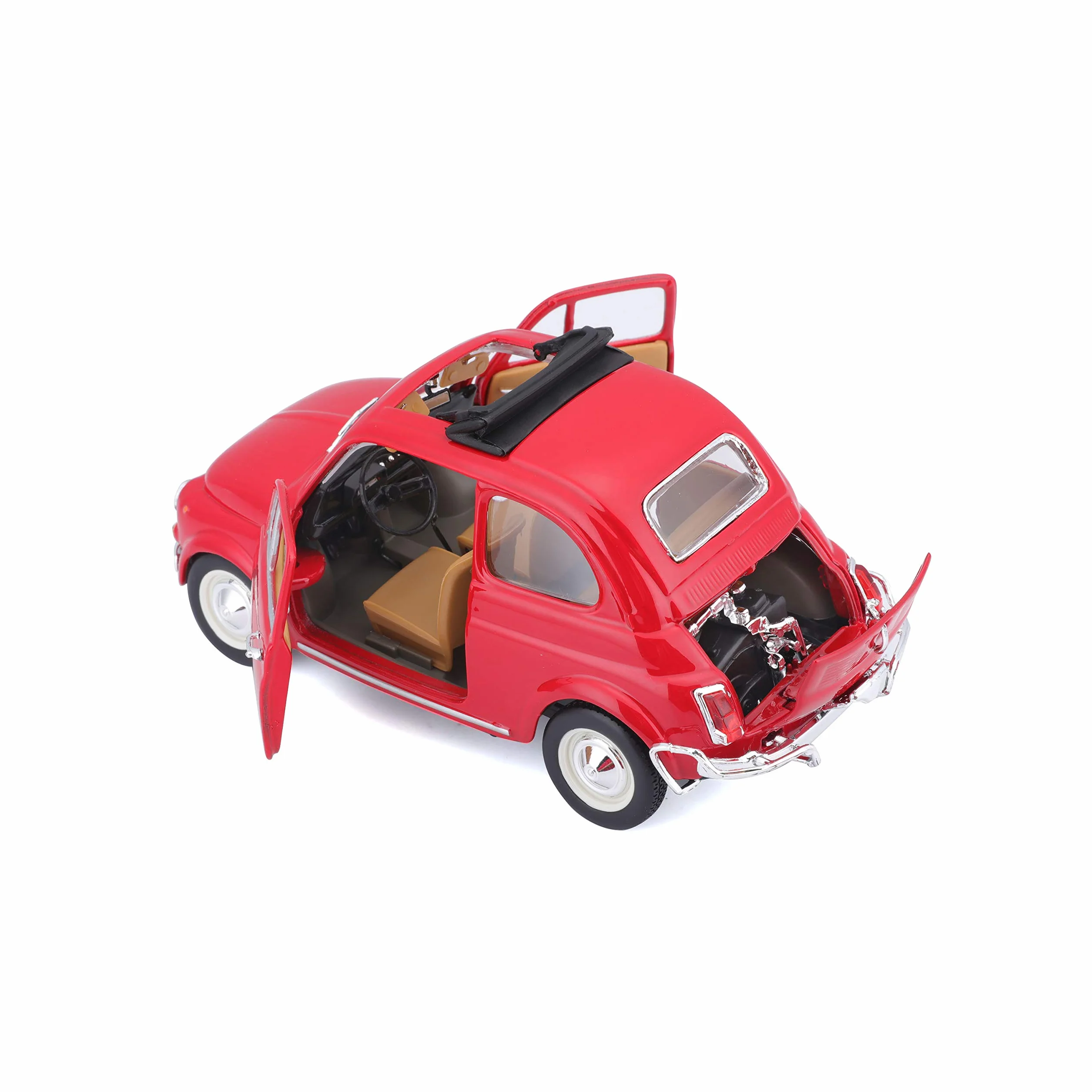 Bburago 15622099 - Bijoux Fiat 500 L (1968), scala 1:24, colori assortiti