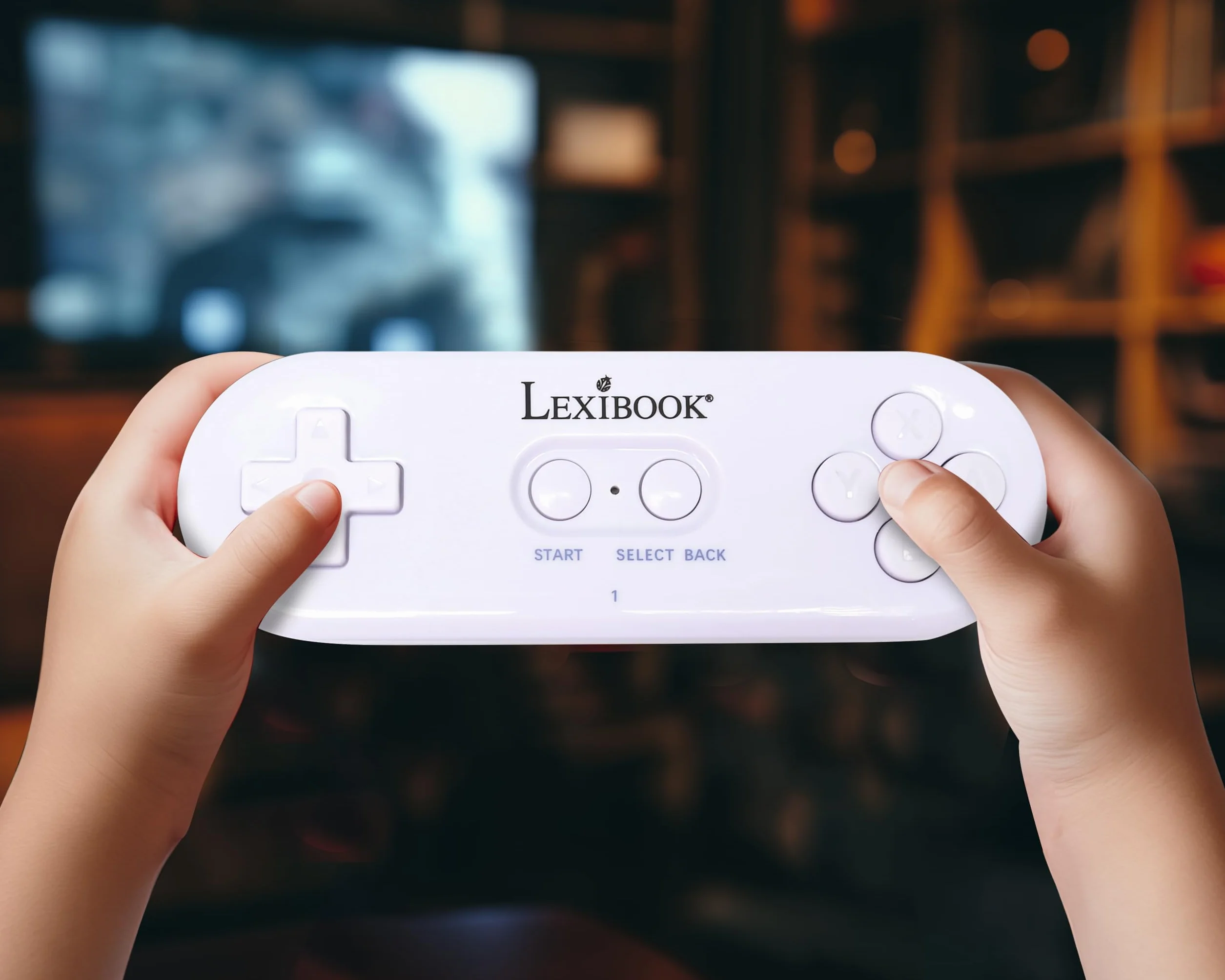 Lexibook, Console di gioco TV con 2 controller wireless, 250 giochi, Grafica a 32 bit, Connettore TV, JG7440