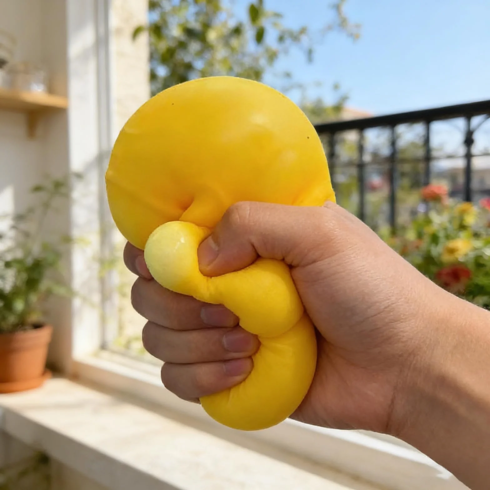 Giocattolo Antistress Formaggio Realistico 12 cm con Fori, Burro Squishy - Sicuro e Non Tossico