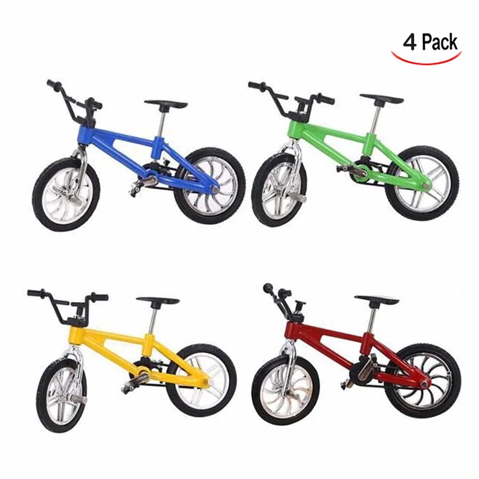 4 Pezzi Bicicletta da Dito, Mini Bici della Barretta, Modello della Bicicletta per Bambini