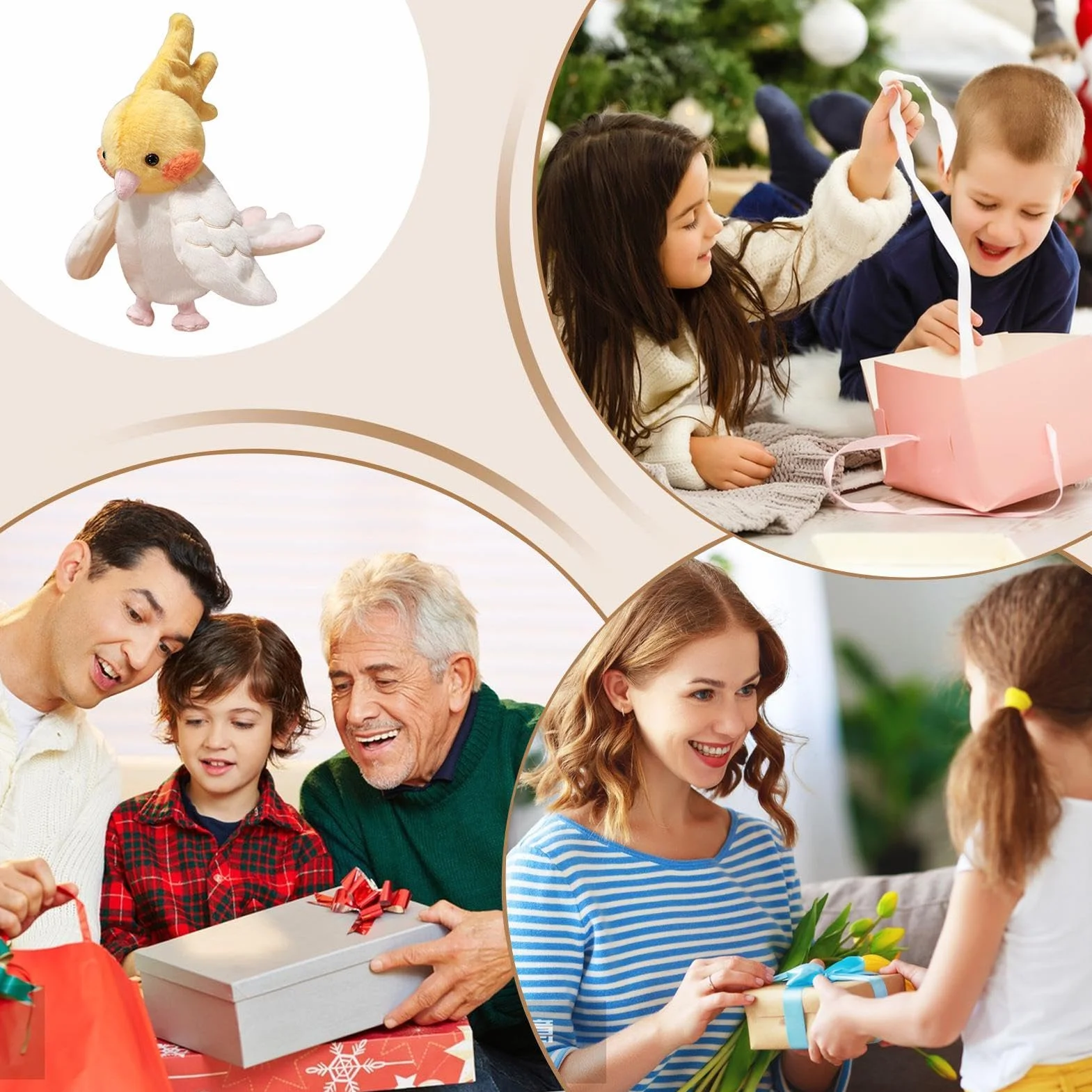PACCHIO PARRROT TRAVE INTERACTIVE PEACHIO Burattino a mano animale peluche per animali domestici giocattolo imbalsamato per bambini ragazzi