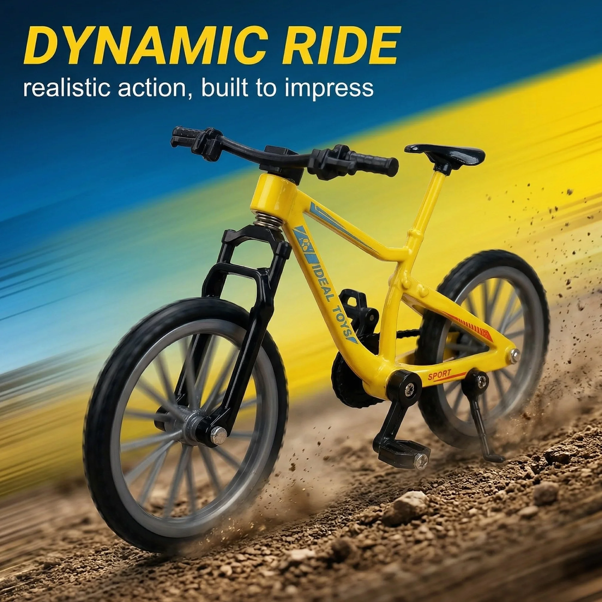 Giocattolo Mini Bici, 2 Pezzi Modellino di Bicicletta in Lega, Modello Mini Bici, Finger Mountain Bike, Della Bicicletta Della Lega Modellin Per l'insegnamento, Ufficio, Club, Casa