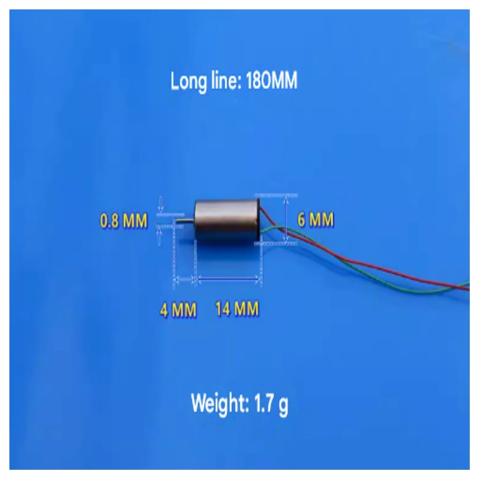 10/50/100 pezzi 6 * 14 mm Micro 614 motore senza nucleo DC 3,7V 53000 giri/min alta velocità coppia elevata for RC drone quadricottero per generatore fai da te(100pcs)
