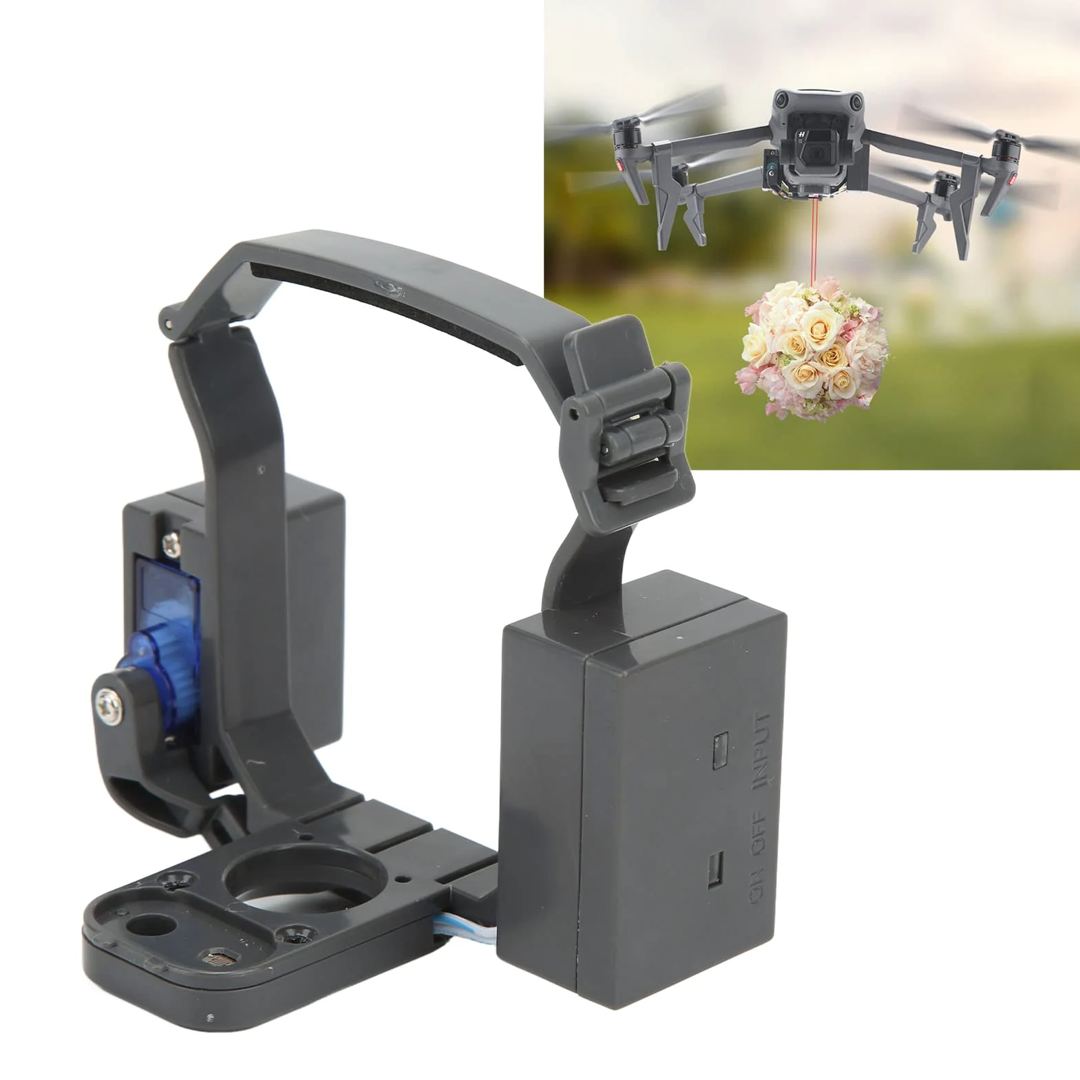Drone Airdrop System, Durevole Airdrop in ABS con Carrello di Atterraggio per 3