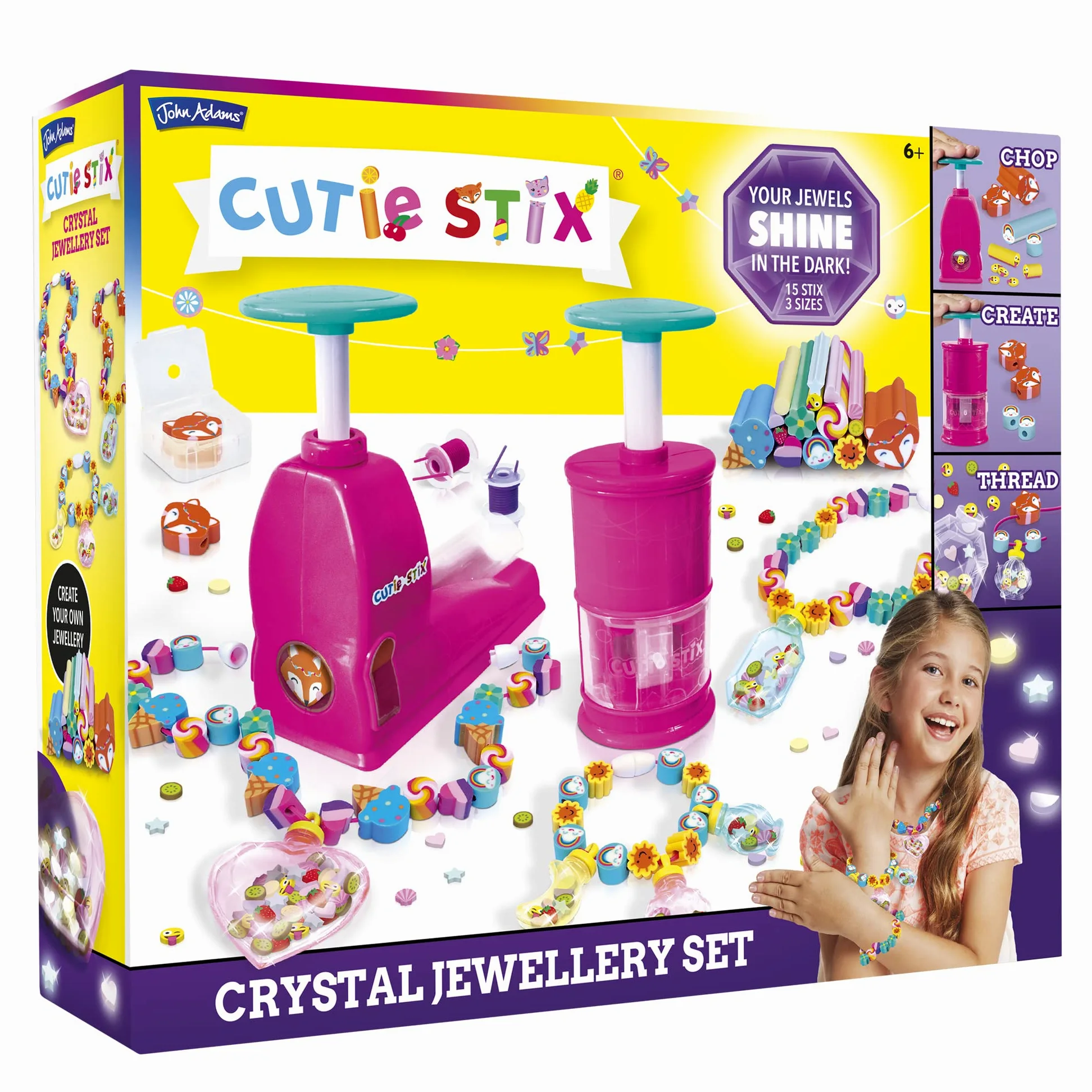 John Adams 11176 Cutie Stix - Set di gioielli in cristallo, multicolore