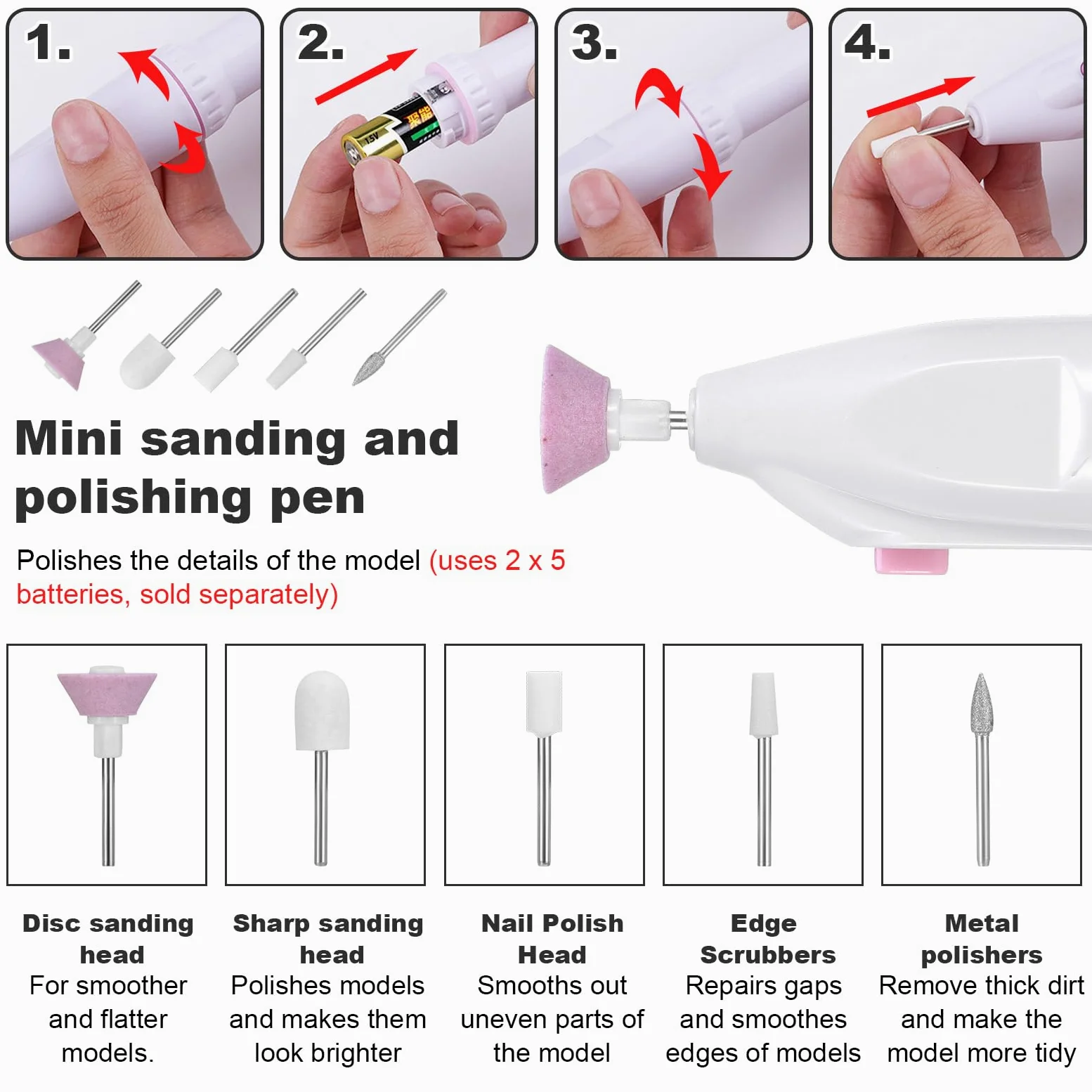 Fippy 101PCS Gundam Model Tools Kit, Hobby Building Tools Kit per Gundam Basic Model Assembling, Costruzione e Riparazione