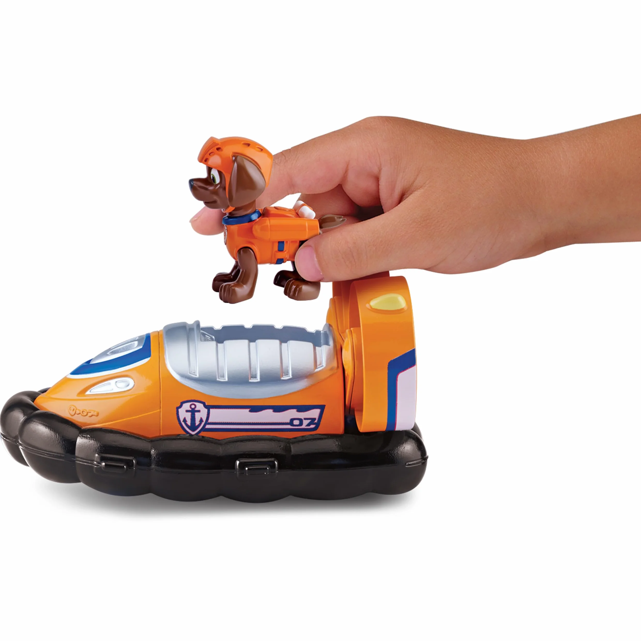 Spin Master Nickelodeon Paw Patrol Personaggio con Veicolo, Zuma e Il Suo Hovercraft