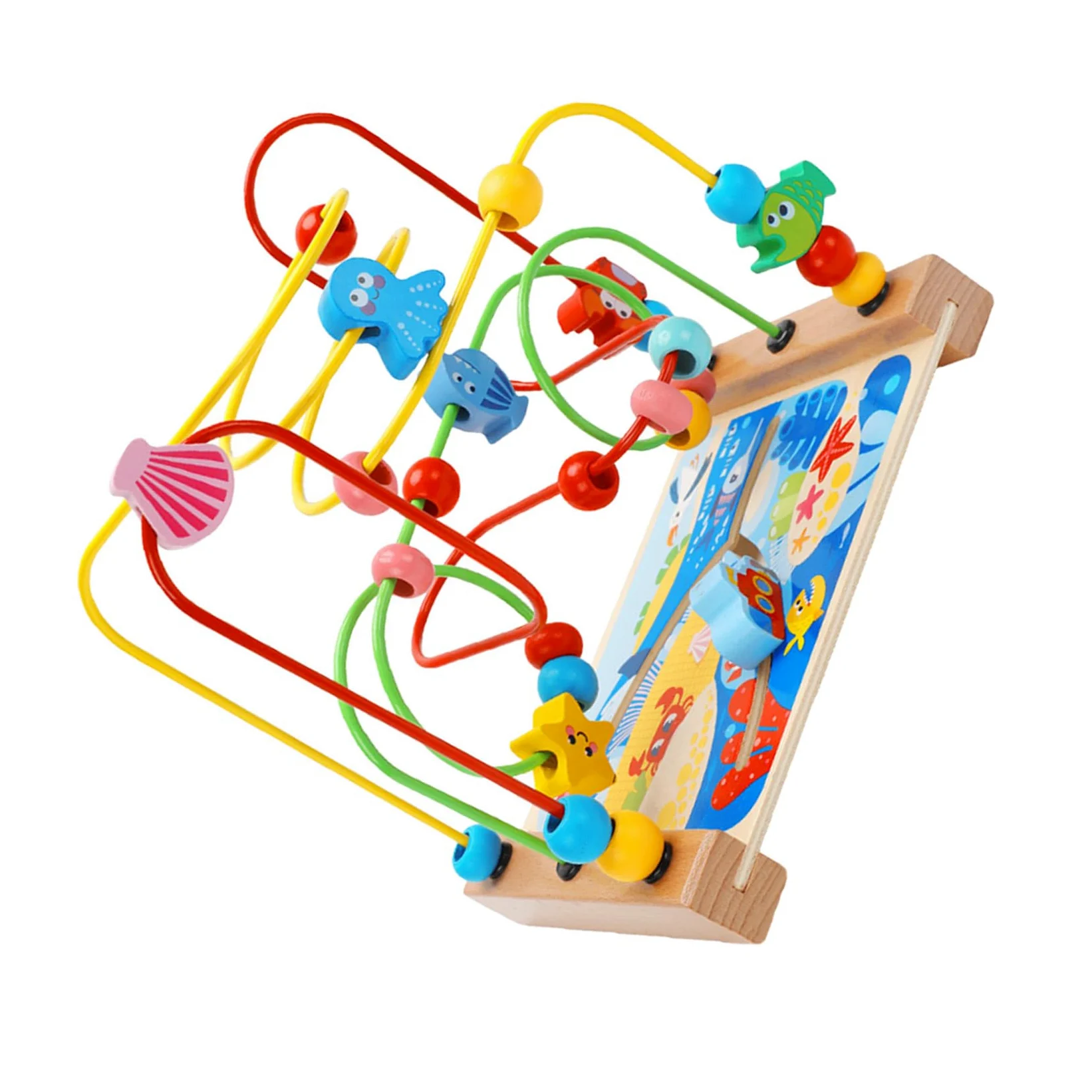Abaodam Labirinto Perline Educativo in Legno, Gioco per Bambini e Piccoli | Giocattoli Sensoriali, Giochi Anni, Back To School Party, Blocchi Grandi e Divertenti