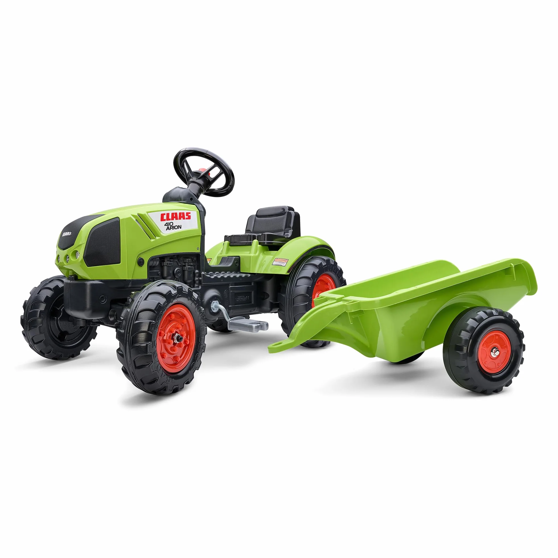 Falk Trattore a Pedali Claas 2040A con Rimorchio da 2 Anni Made in France