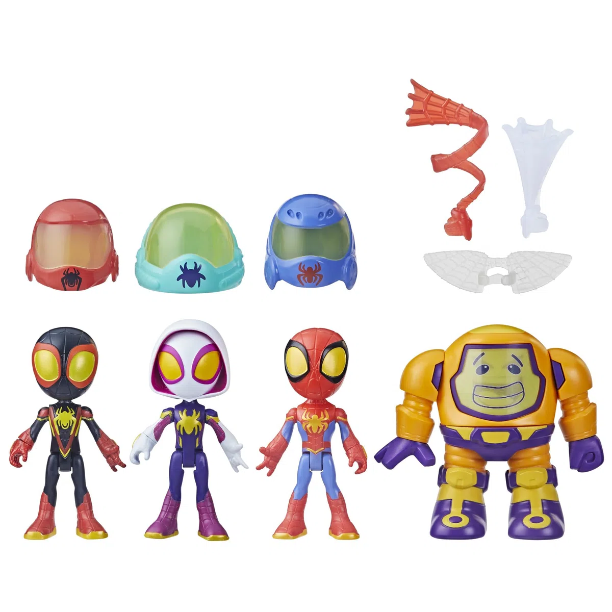 Marvel Spidey and His Amazing Friends Web-Spinners Gear Up For Adventure - Giocattolo del supereroe - Giocattoli della scuola materna, confezione da collezione