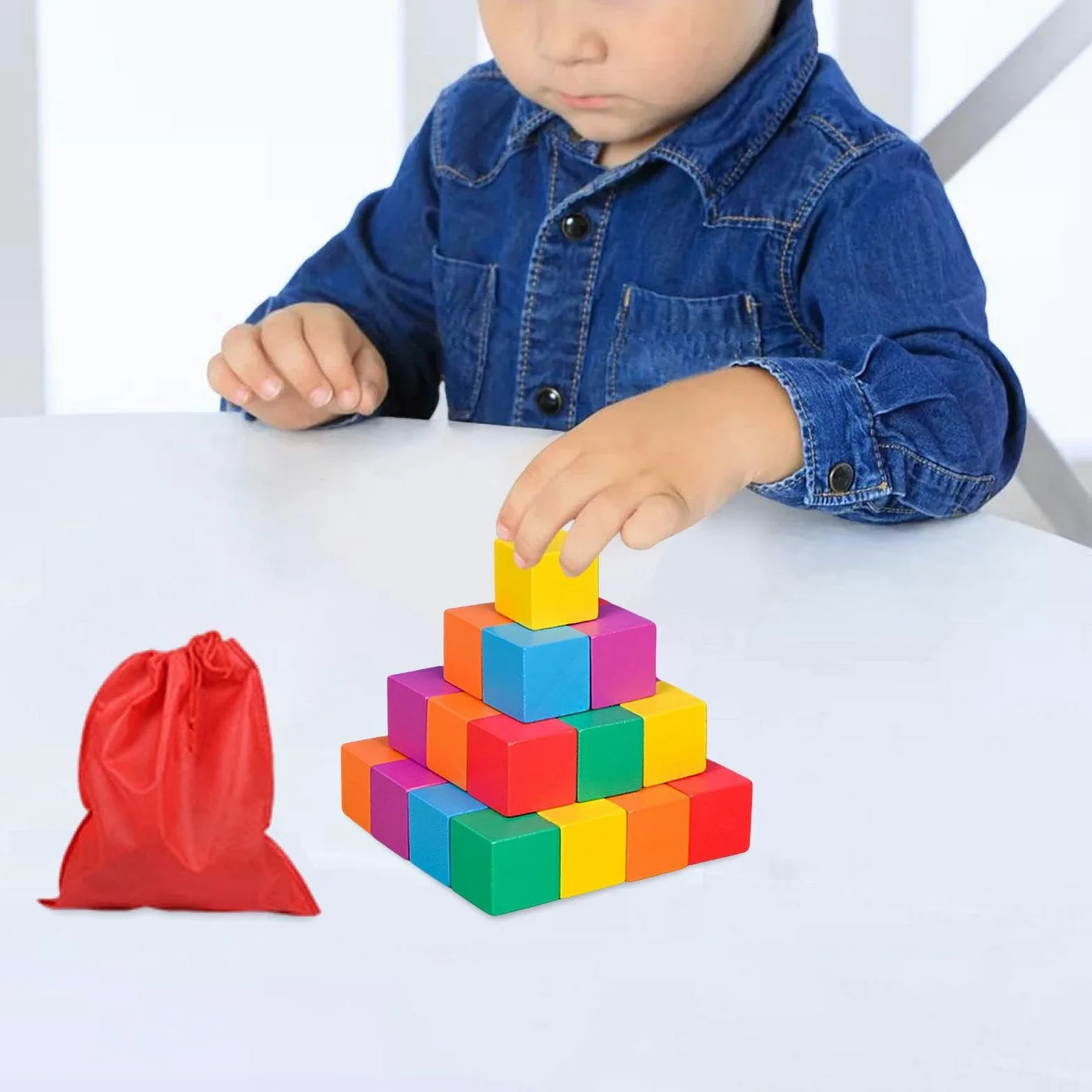 Oshhni conteggio e ordinamento, giocattolo di matematica per l'apprendimento precoce, giocattolo educativo per dipingere, decorare, progetti, 3 Cm 30 Pezzi