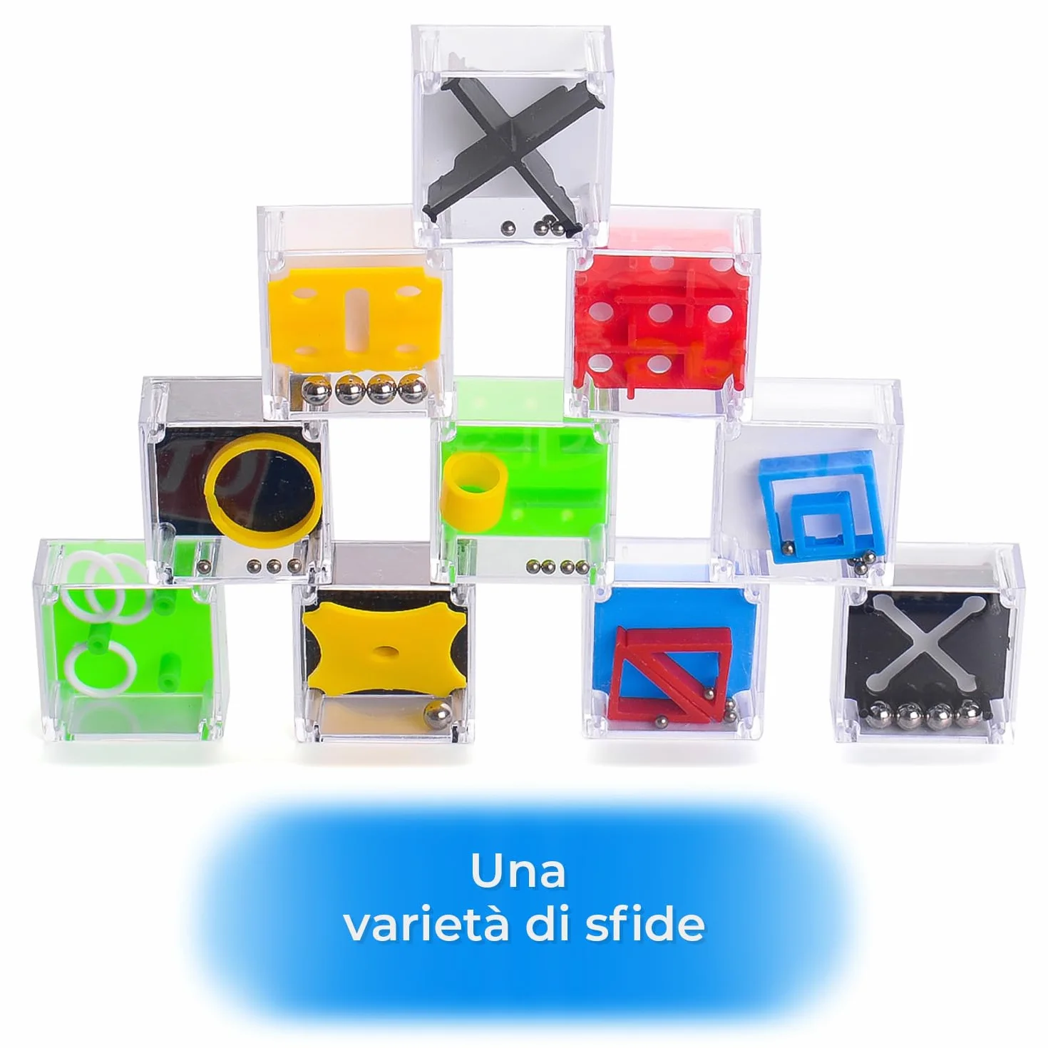 Magicat Set 10 Cubi Rompicapo Puzzle per Bambini e Adulti