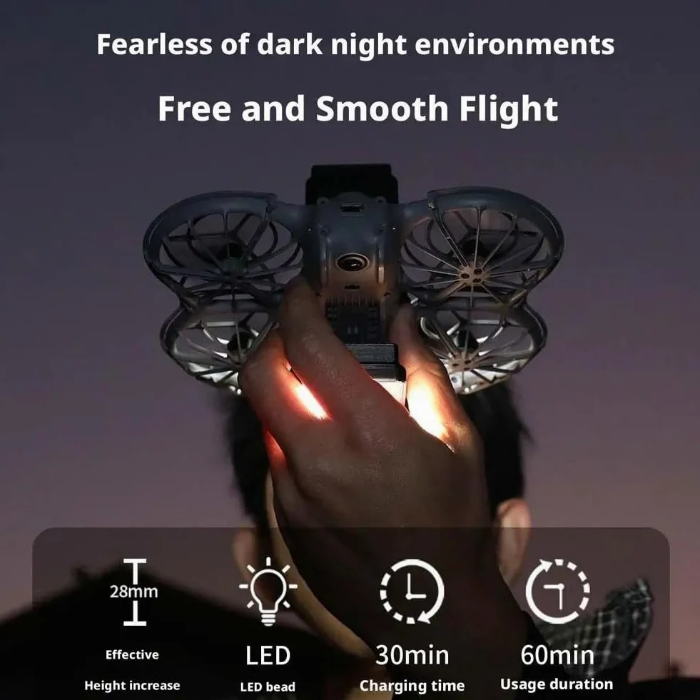 Compatibile con DJI NEO 2 Luce di avviso notturno | Alta luminosità, segnale chiaro, maggiore visibilità notturna(1 set)