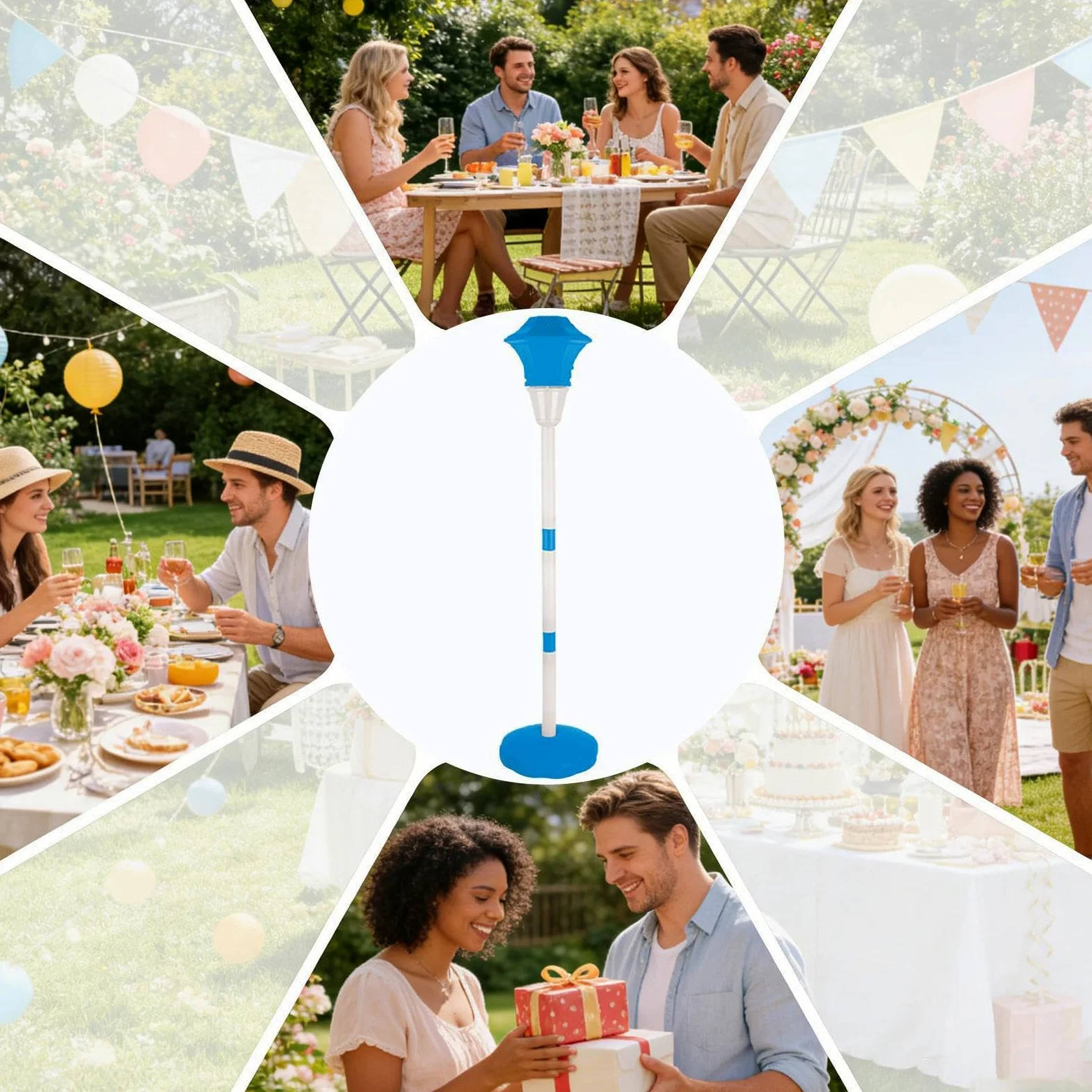 Macchina Bolle A Bacchetta Soffice giocattolo ricaricabile 10 fori a | con Musica e Luce LED, Altezza Regolabile, Picchetto da Terra e Bacchetta Autoportante Per Matrimoni Giardino Piscin