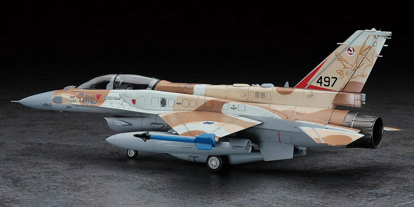 Hasegawa -Modellino Aereo F-16I Fighting Falcon Israeli Air Force - H-E34 Scala 1:72