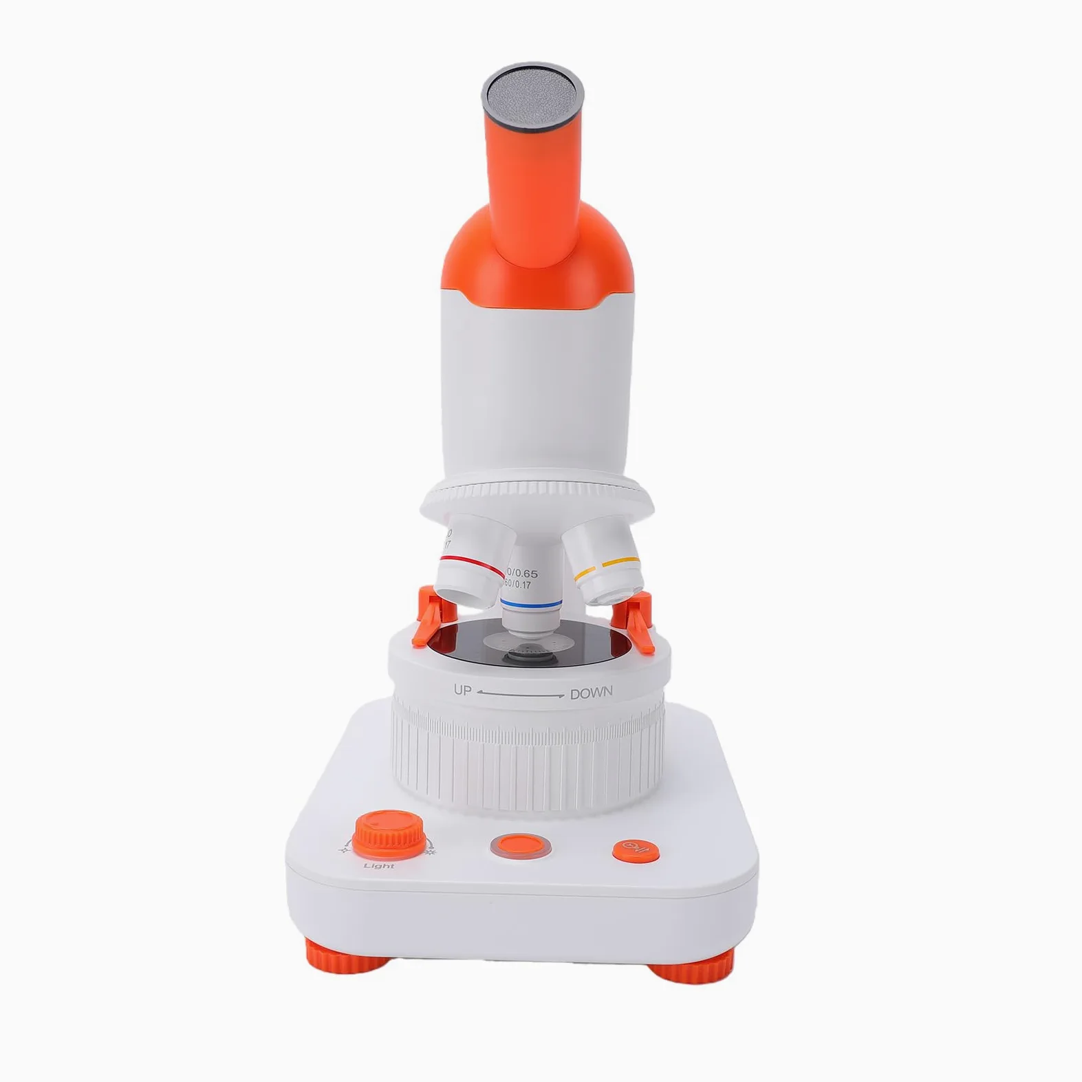 Kit Microscopio per Bambini, Ingrandimento 40X-400X, Doppia Luce LED, con 12 Vetrini, Batteria da 2000 MAh, Giocattolo per Esperimenti Scientifici per Bambini Studenti