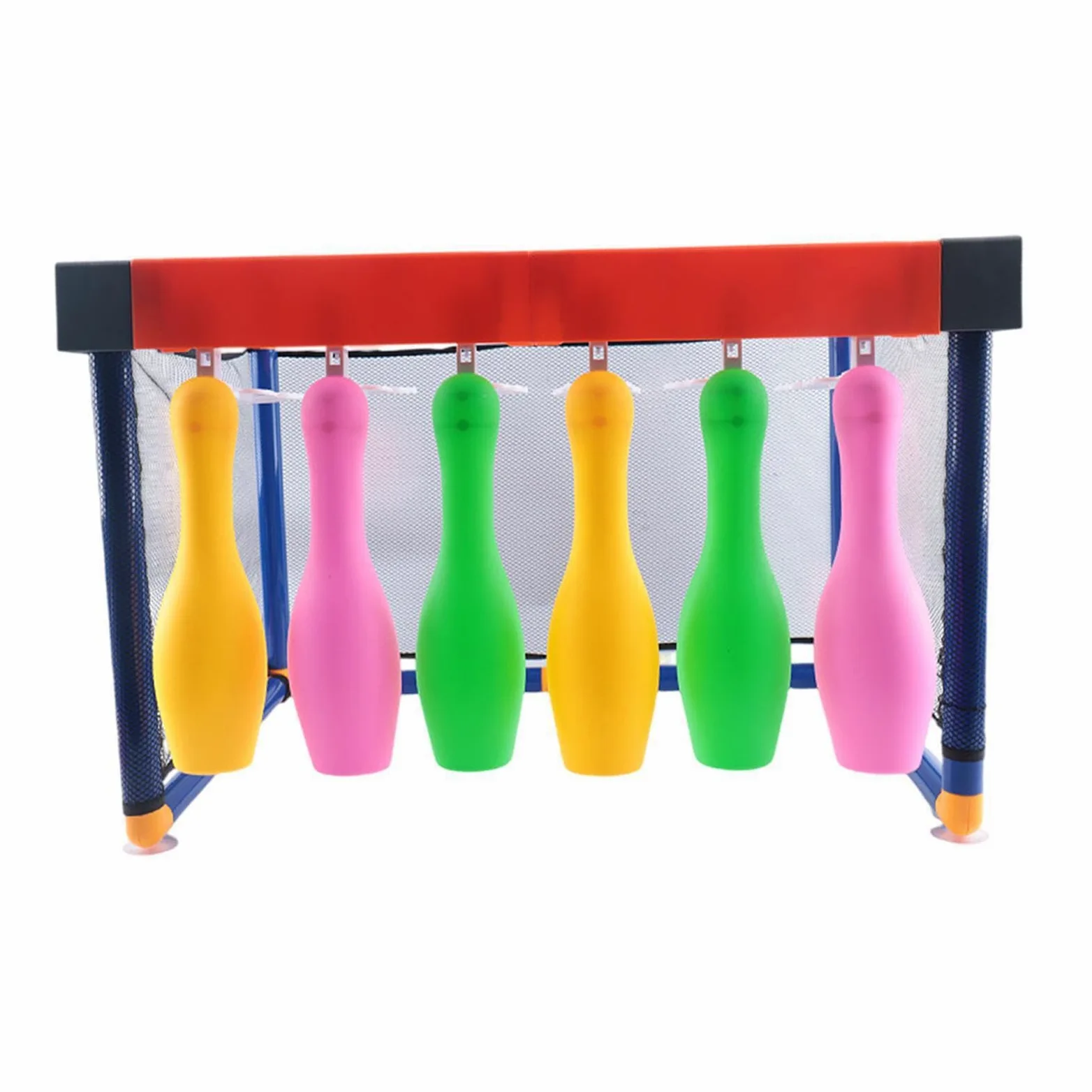 Gioco di bowling per bambini con birilli e palla per bambini per un divertente gioco di gruppo. Progettato per resistere a sessioni di energiche. Leggero ma robusto.