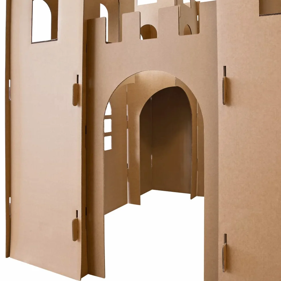 Kingpower Casetta per Bambini Castello del Cavaliere Gioca Castello Artigianato Scatola Castello casa di Cartone casa di Cartone casa dei Bambini per colorare