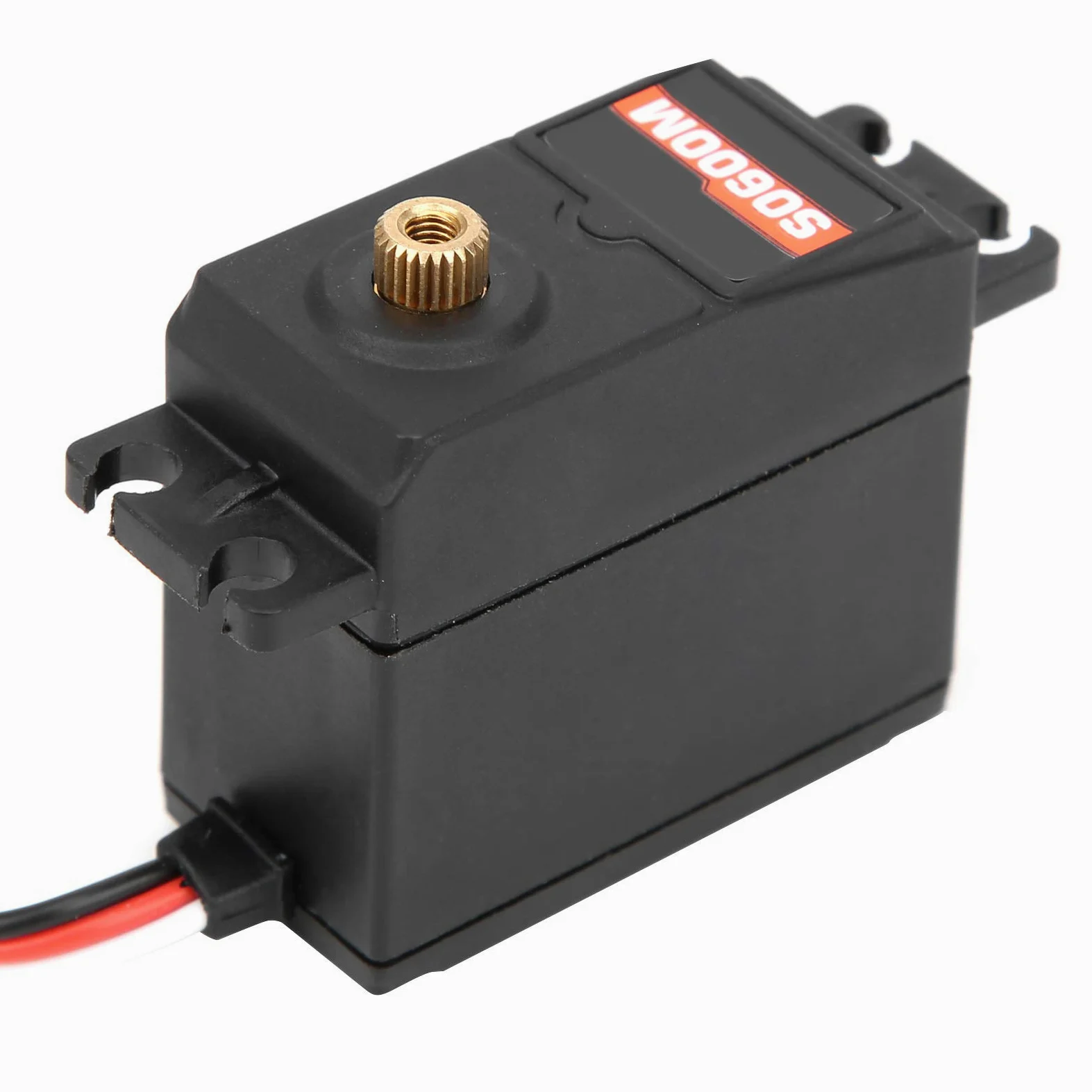 SURPASS - Servo digitale HOBBY S0600M con ingranaggi in metallo da 6 kg, servo per auto RC a coppia elevata, servo per barca ad ala fissa impermeabile con 5 bracci servo,