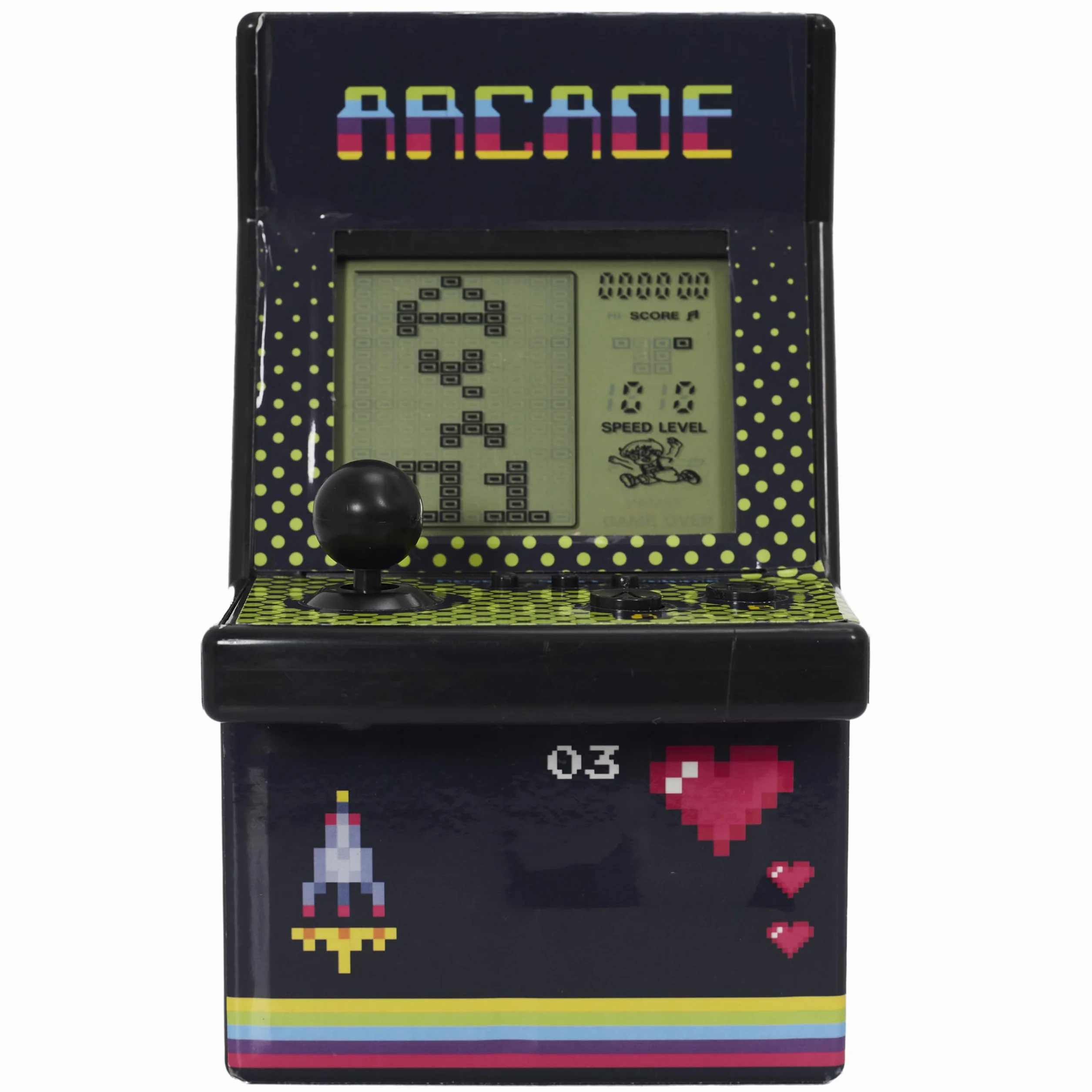 Mister Gadget, MG3565, Giochi Arcade 26 Giochi, Console di Gioco retrò con 26 Giochi Integrati, Modello, Colore Nero, Gioco per Adulti, Console retrò con 26 Giochi