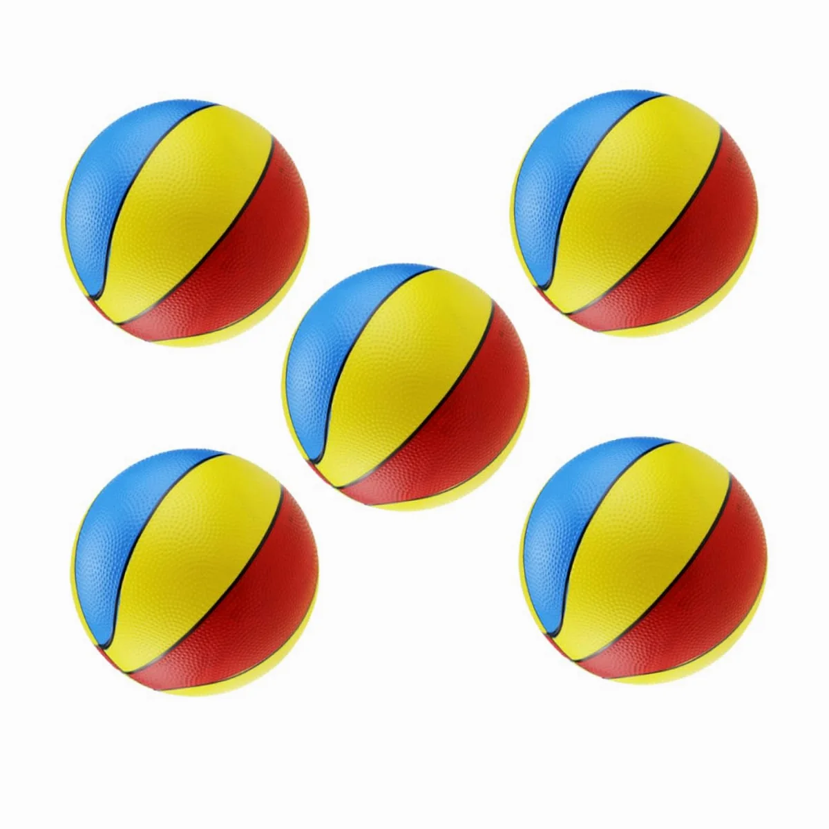VANZACK 5 Palloni Spiaggia Gonfiabili in PVC Leggeri e Sicuri per Piscina Spiaggia e Feste Estive Facili da Sgonfiare e Trasportare