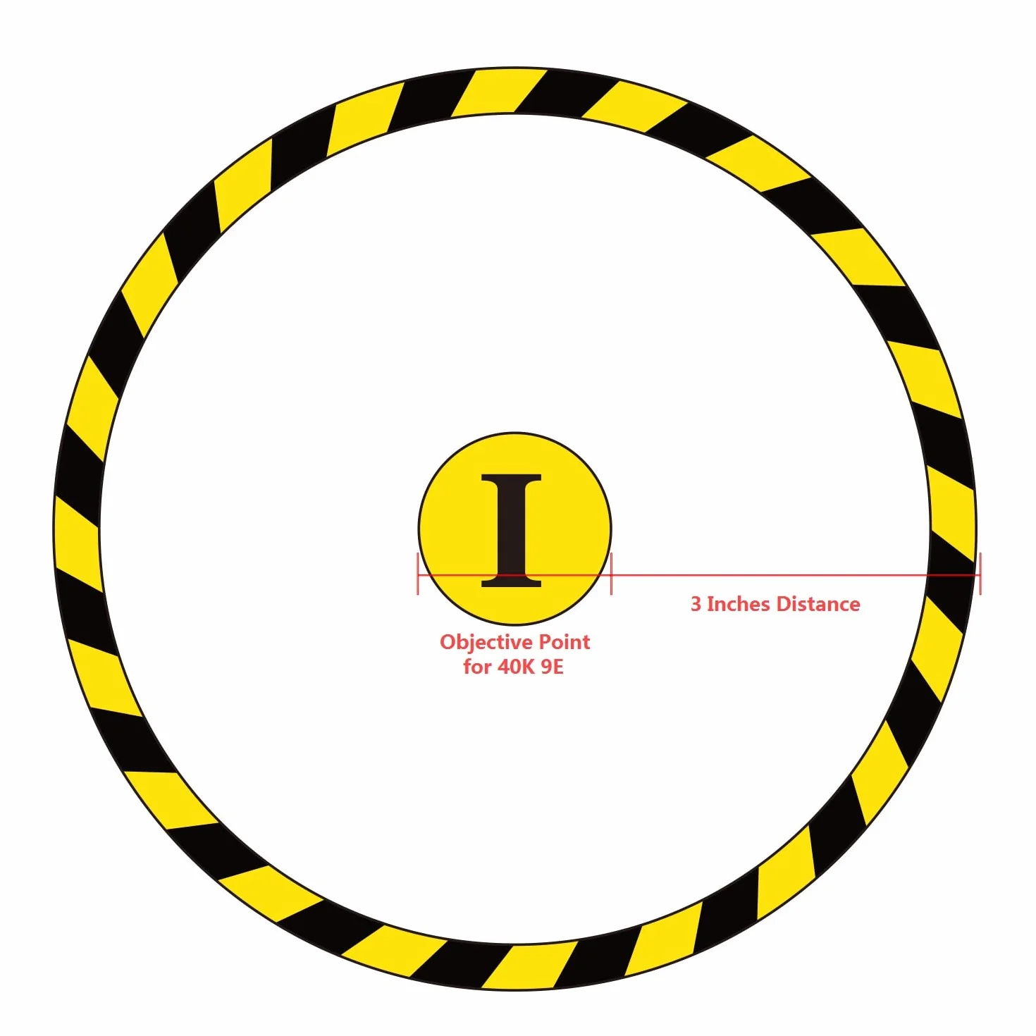 Jucoci Set di 6 marcatori per obiettivi, compatibili con Wargame, Warhammer 40k (miniatura non inclusa)